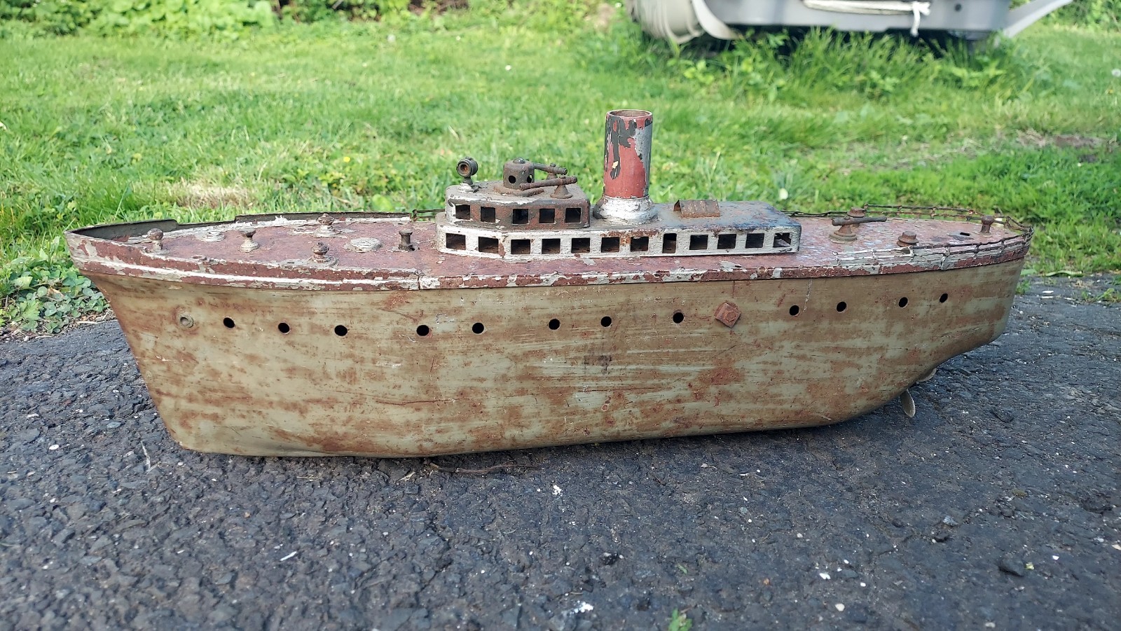 Antique Orkin Marklin Fleishman ? Destroyer Boat Antique Orkin Marklin Fleishman ? Destroyer Boat