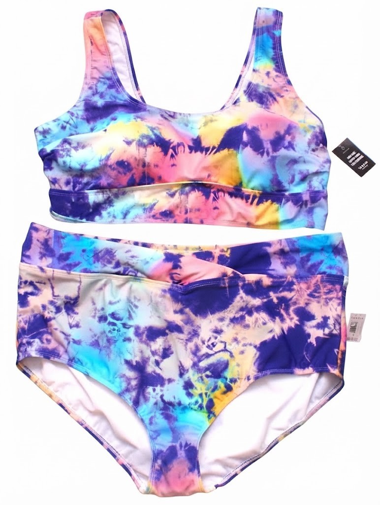Torrid 2-Piece Bikini, Colorful Watercolor Print, Size 2 (Plus 2X), NEW Torrid 2-Piece Bikini, Colorful Watercolor Print, Size 2 (Plus 2X), NEW