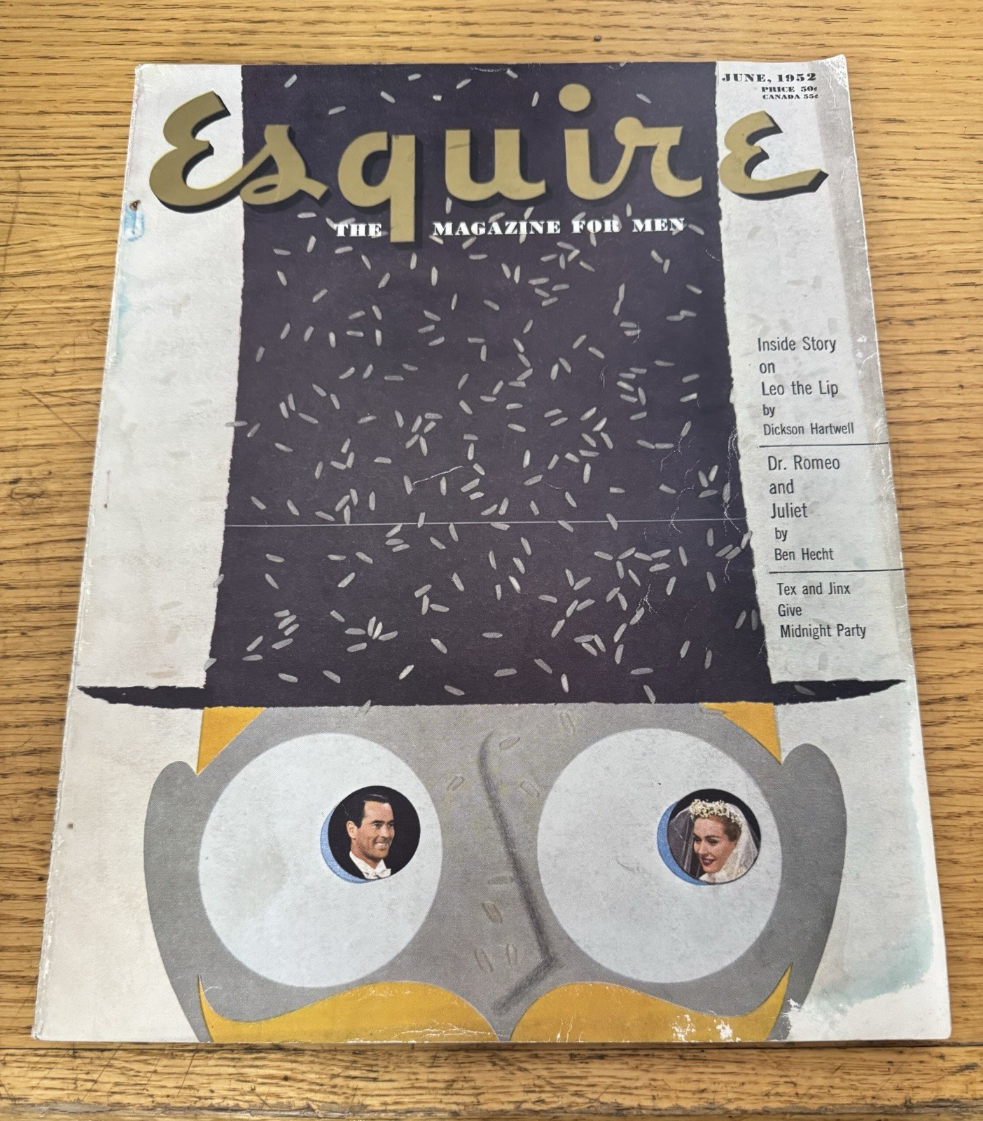 June 1952 ESQUIRE, Pin Up, Ray Bradbury, Ben Hecht, x