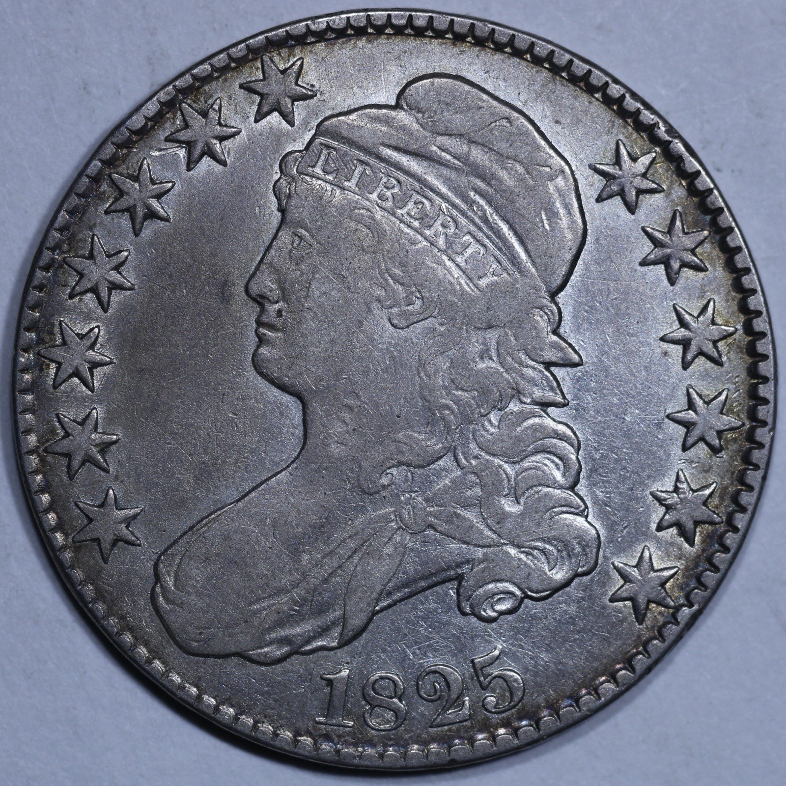 1825 Capped Bust Half Dollars - 50c Raw VF+/XF - Nice Coin 1825 Capped Bust Half Dollars - 50c Raw VF+/XF - Nice Coin