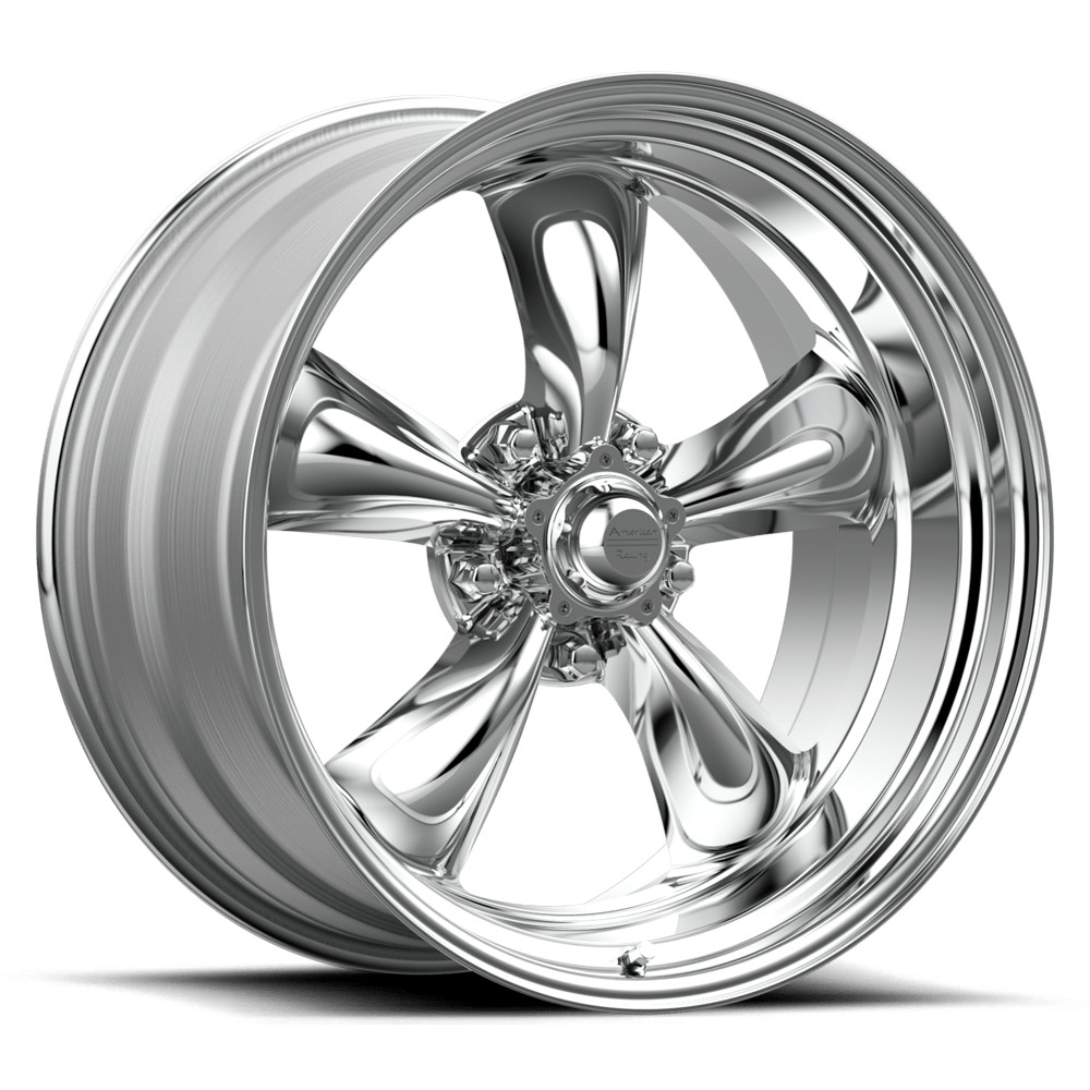 20x8 American Racing VN515 TORQ THRUST II 1 PC Polished Wheel 5x5 (0mm)