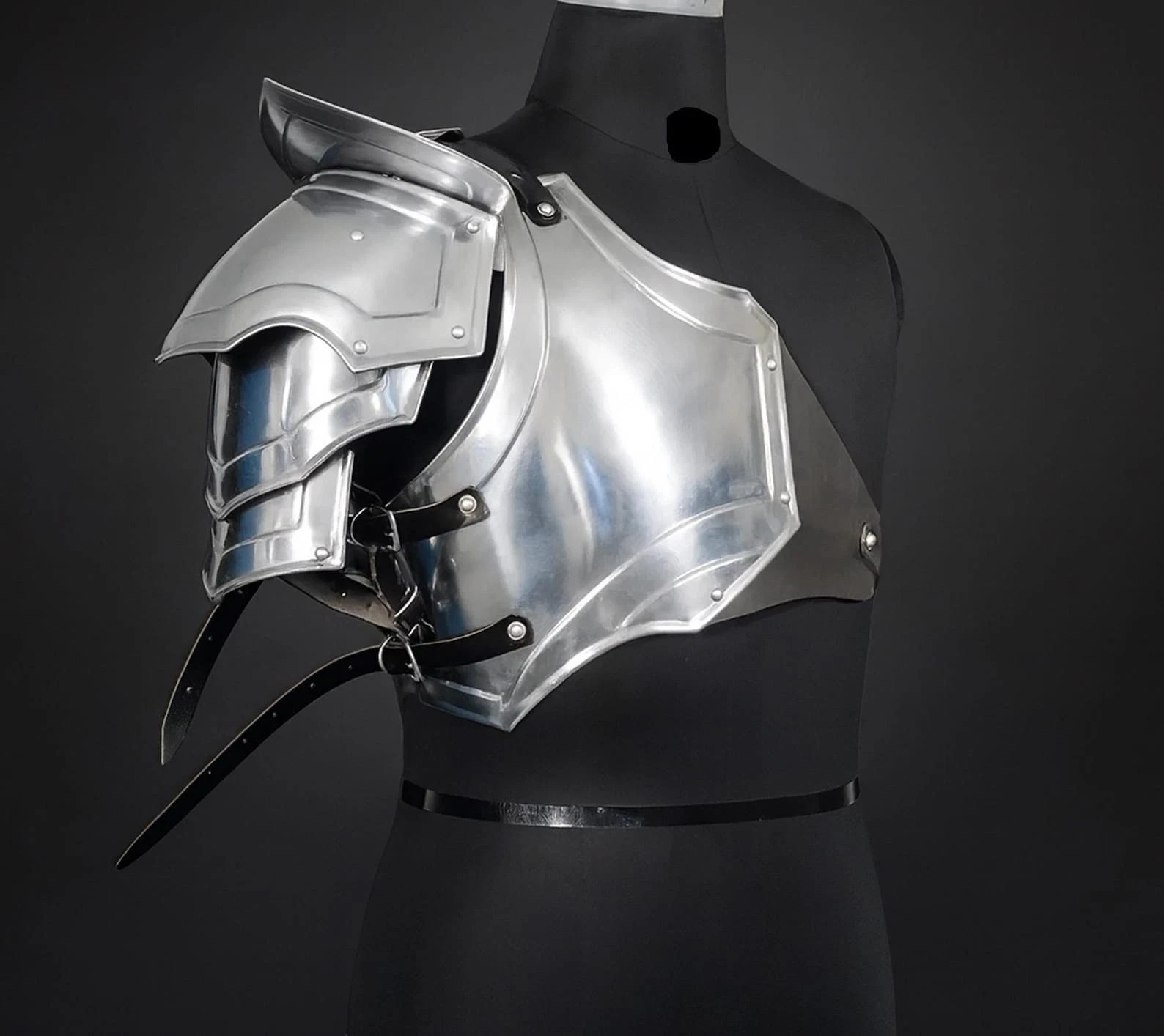 Medieval Knight Men’s Pauldrons Adjustable Shoulder Armor Set LARP Cosplay gift