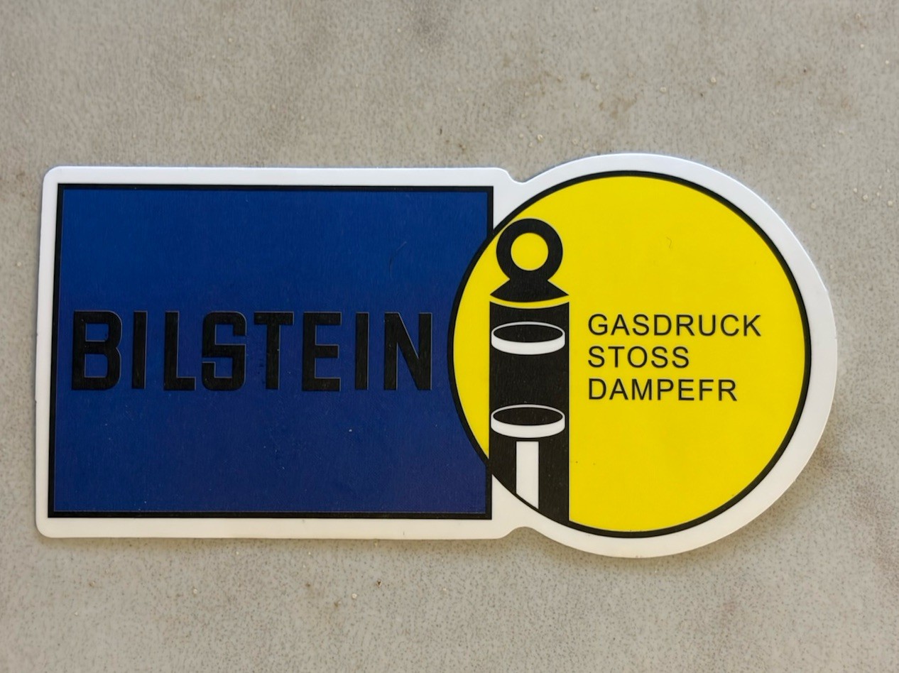 Bilstein Suspension Sticker. Matte Finish. Size: 3.50”X 1-1/2”. Self Adhesive