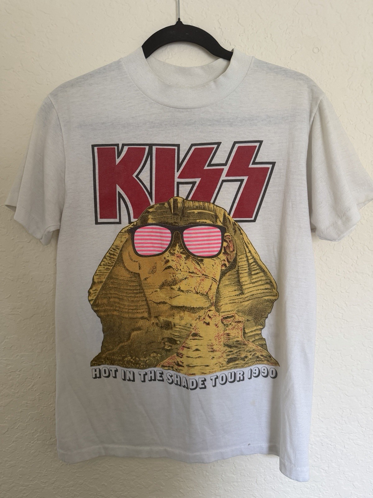 Vintage 1990 KISS Hot In The Shade Tour Shirt M Winger Slaughter Concert Tee Vintage 1990 KISS Hot In The Shade Tour Shirt M Winger Slaughter Concert Tee