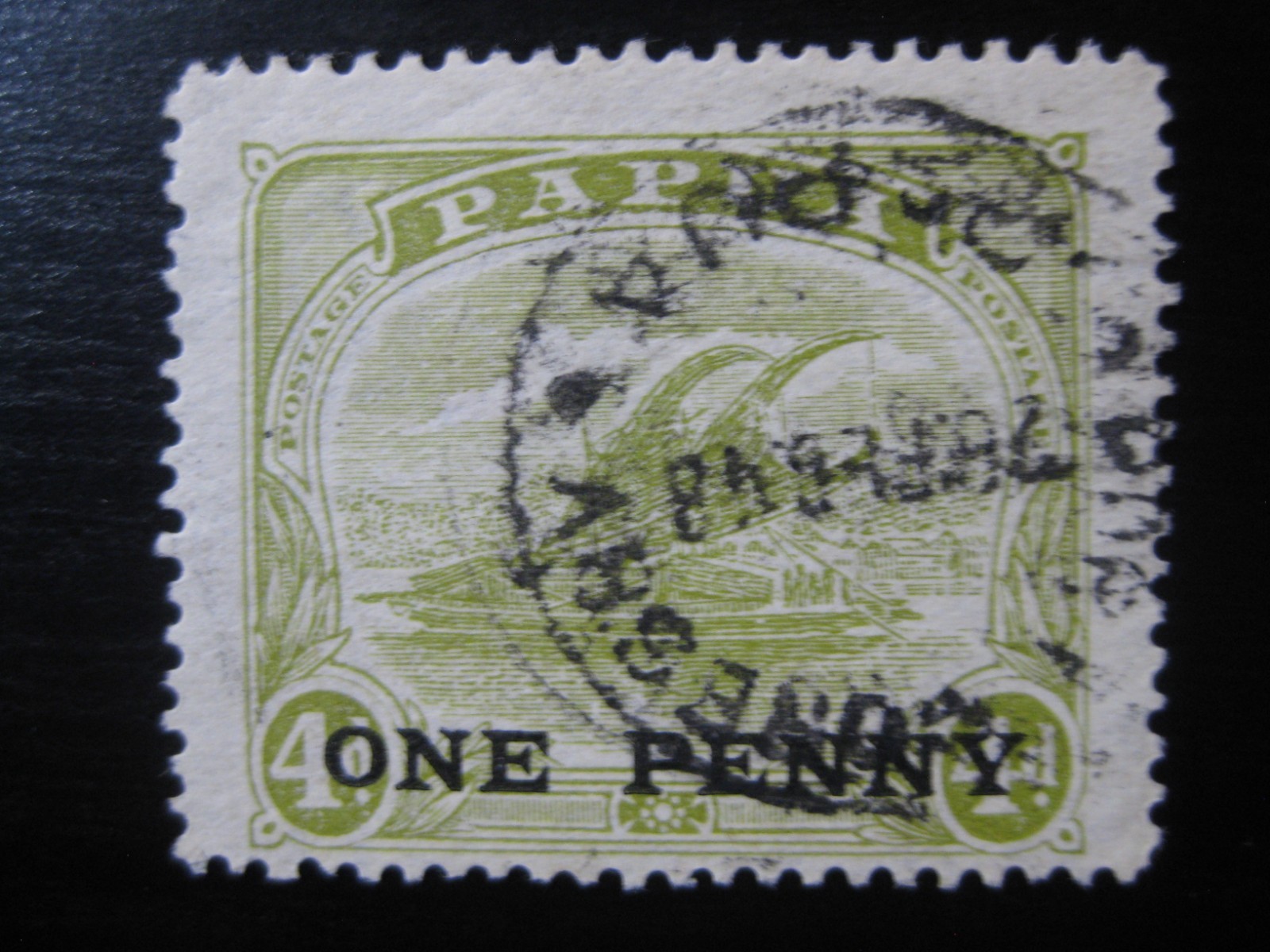 PAPUA BRITISH COLONY Sc. #77 scarce used stamp SCV $5.25 PAPUA BRITISH COLONY Sc. #77 scarce used stamp SCV $5.25
