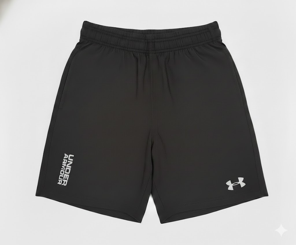 Men\'s UA Under Armour Wordmark Athletic Gym Shorts DRI-FIT 7\
