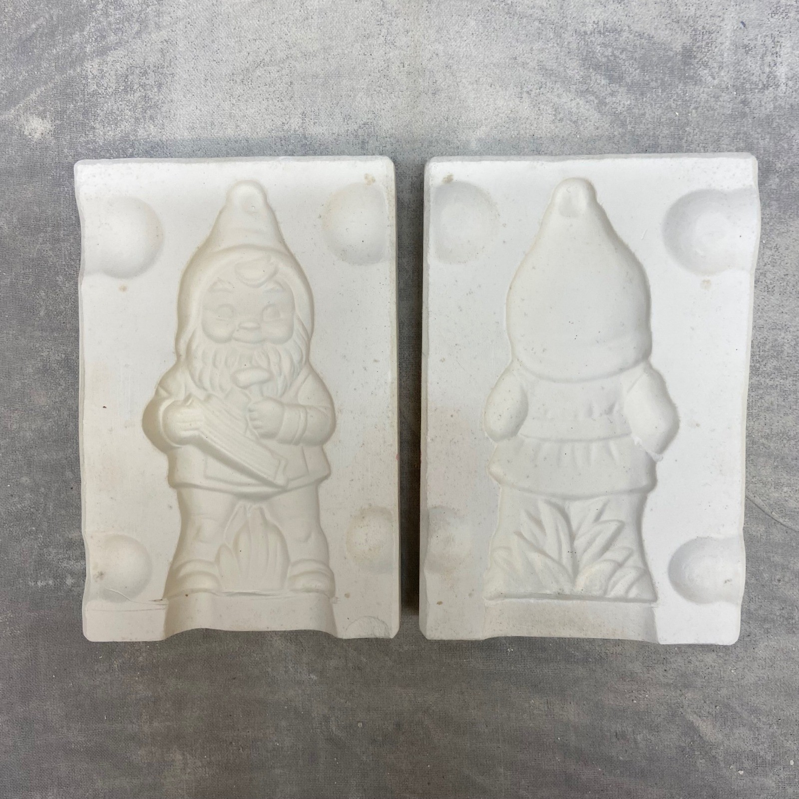 Vintage Alberta\'s Molds Garden Gnome Ceramic Slip Casting Mold A-64 1981