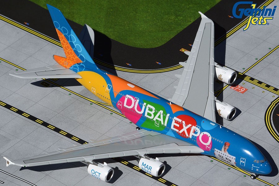 GEMINI JETS EMIRATES AIRBUS A380-800 1:400 DUBAI EXPO GJUAE2063 IN STOCK GEMINI JETS EMIRATES AIRBUS A380-800 1:400 DUBAI EXPO GJUAE2063 IN STOCK