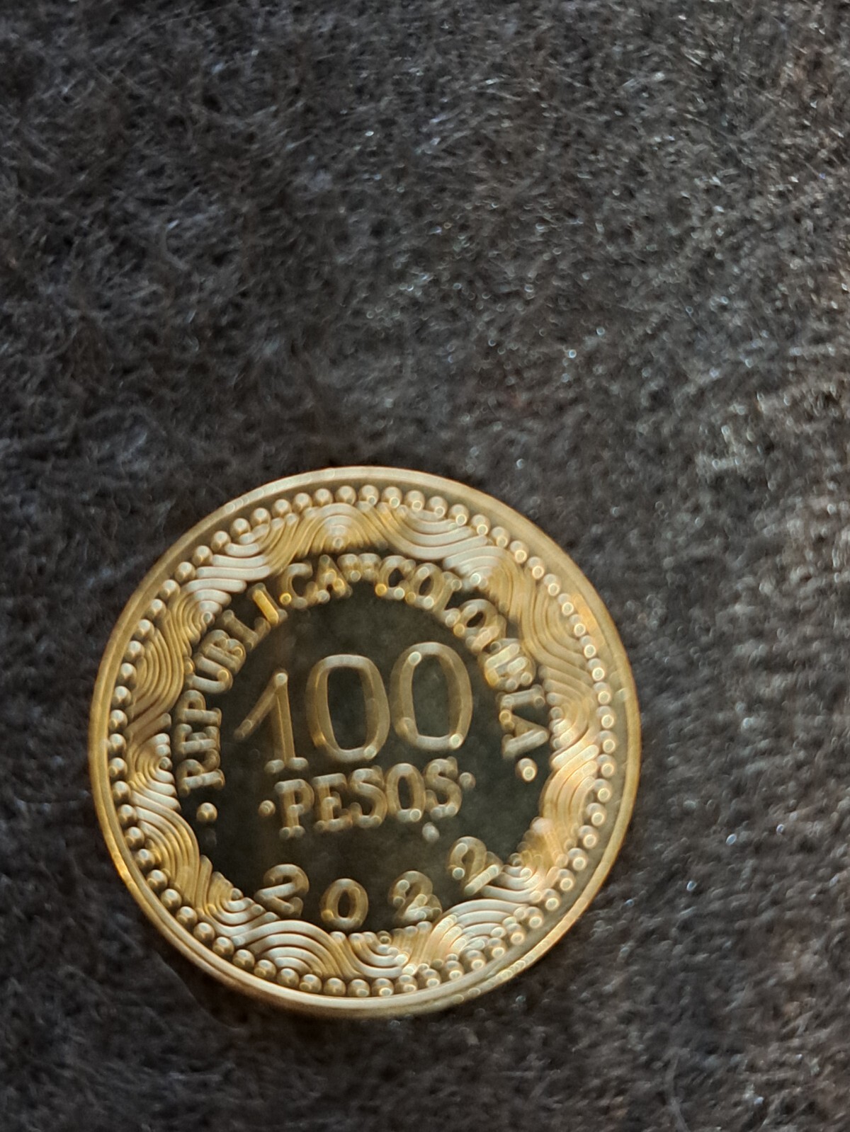 Colombia 100 Pesos, 2022, KM #296, GEM Coin Colombia 100 Pesos, 2022, KM #296, GEM Coin