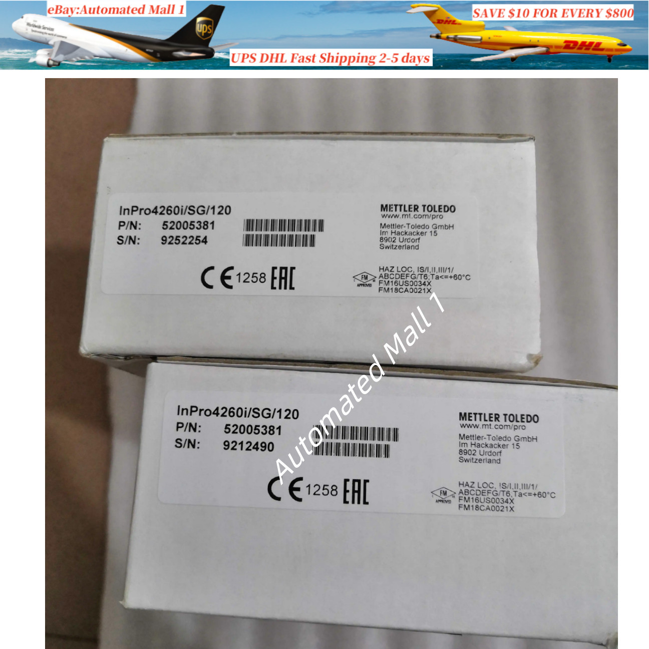 1PCS New InPro4260i/SG/120 Mettler Toledo PH electrode 52005381 1PCS New InPro4260i/SG/120 Mettler Toledo PH electrode 52005381