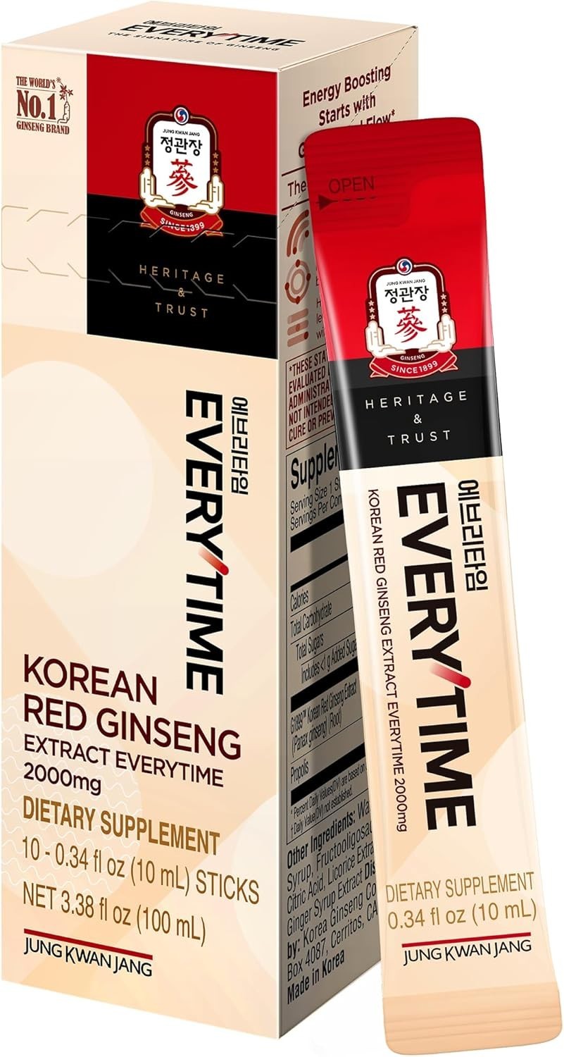 ENERGY BOOST (Jung Kwan Jang) , Genuine red Ginseng Extract 2,000mg 10 sticks ENERGY BOOST (Jung Kwan Jang) , Genuine red Ginseng Extract 2,000mg 10 sticks