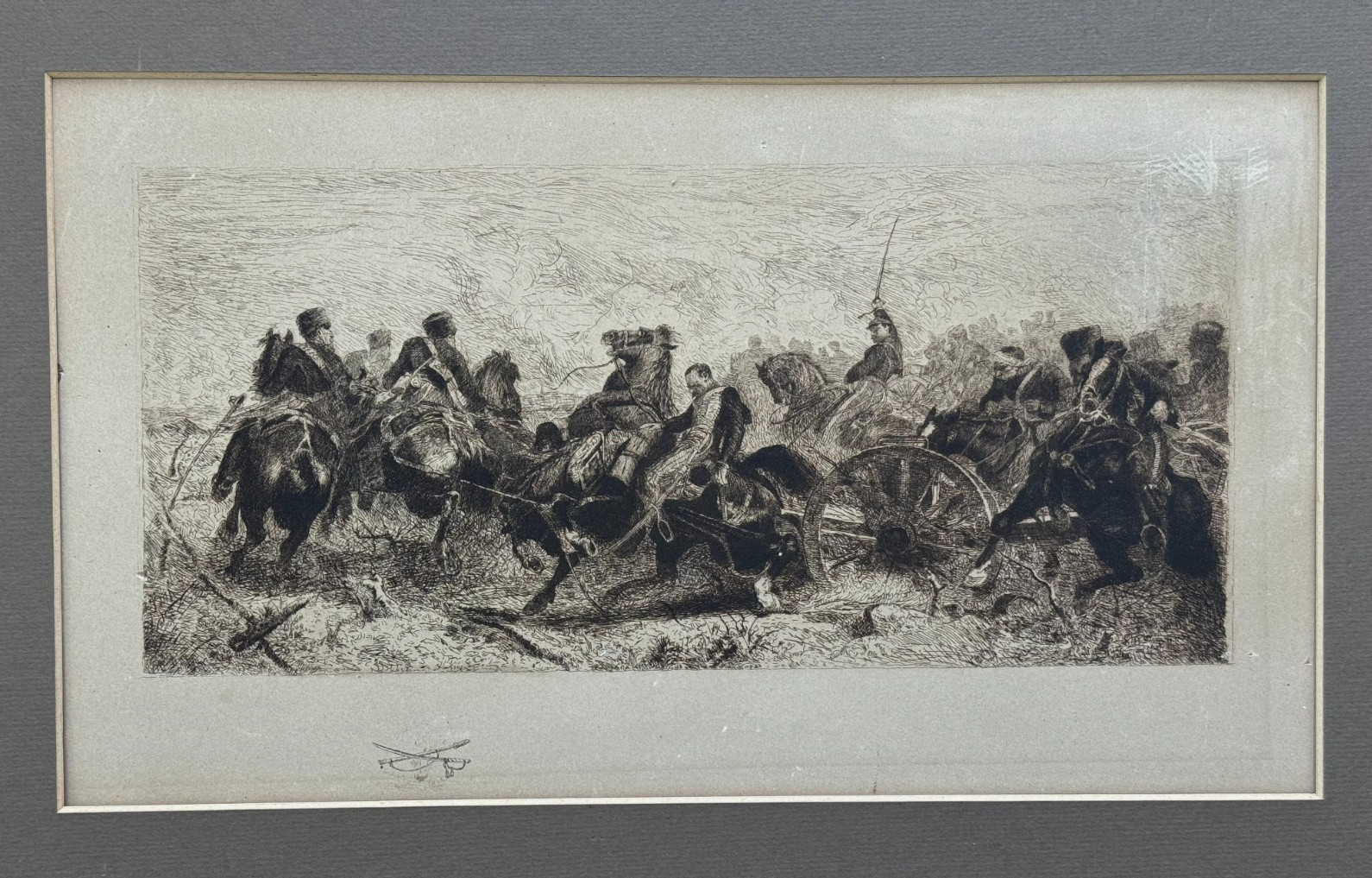 ADOLF SCHREYER GERMAN ORIGINAL MILITARY ETCHING BATTLE OF TRAKTIR ARMY ARTILLERY ADOLF SCHREYER GERMAN ORIGINAL MILITARY ETCHING BATTLE OF TRAKTIR ARMY ARTILLERY