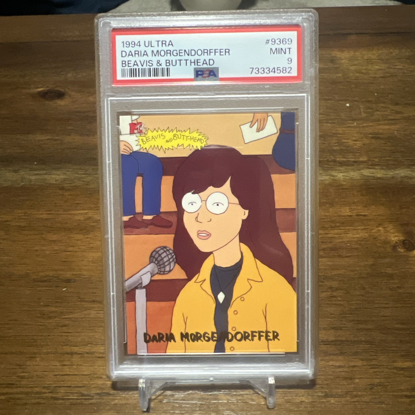 1994 Ultra Beavis & Butthead #9369 Daria Morgendorffer Character RC PSA 9 POP 13 1994 Ultra Beavis & Butthead #9369 Daria Morgendorffer Character RC PSA 9 POP 13