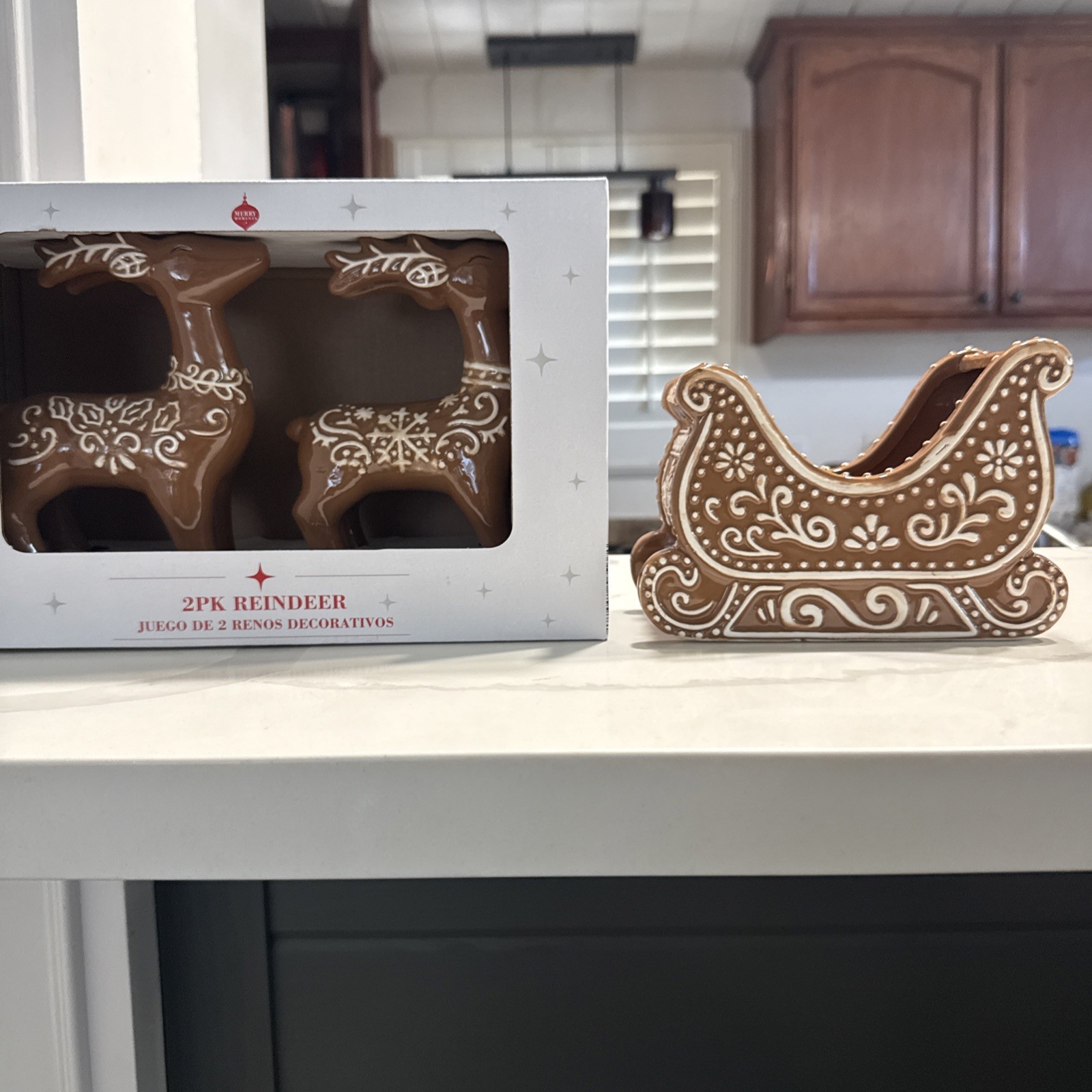 Aldi X Reindeer And Sleigh Set Christmas Decor Aldi X Reindeer And Sleigh Set Christmas Decor