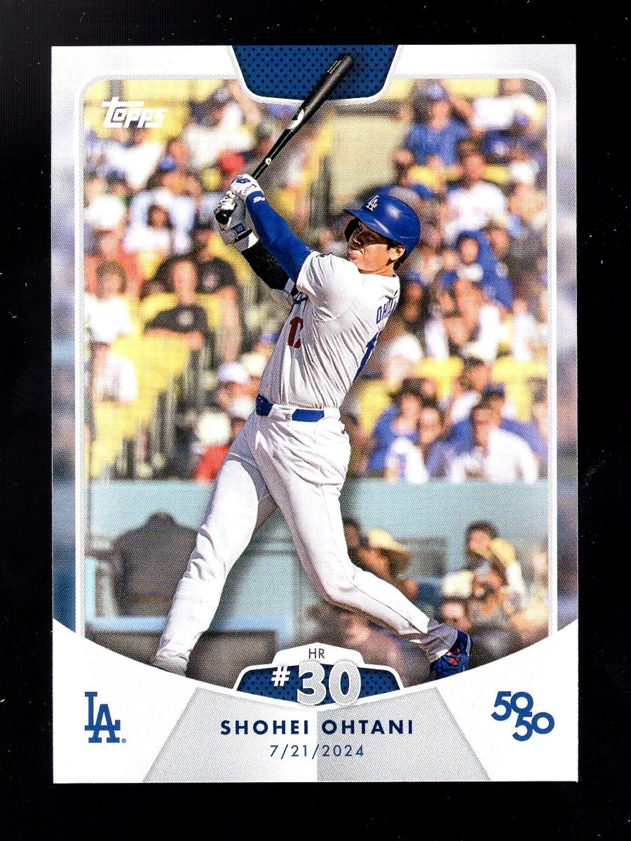 2024 TOPPS 50/50 #53 SHOHEI OHTANI HR #30 DODGERS