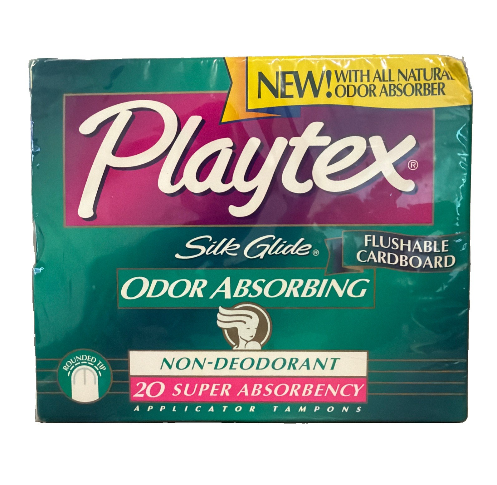 Vintage 1998 Playtex Silk Glide SUPER Non Deodorant 20 Per Box Sealed Vintage 1998 Playtex Silk Glide SUPER Non Deodorant 20 Per Box Sealed