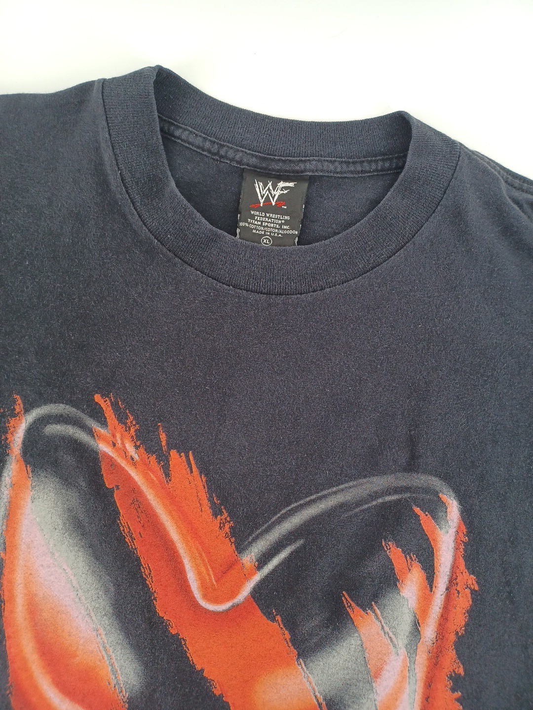 WWF Vintage 1999 Kane Tortured Soul Adult XL Black Faded Tee Made In USA WWF Vintage 1999 Kane Tortured Soul Adult XL Black Faded Tee Made In USA