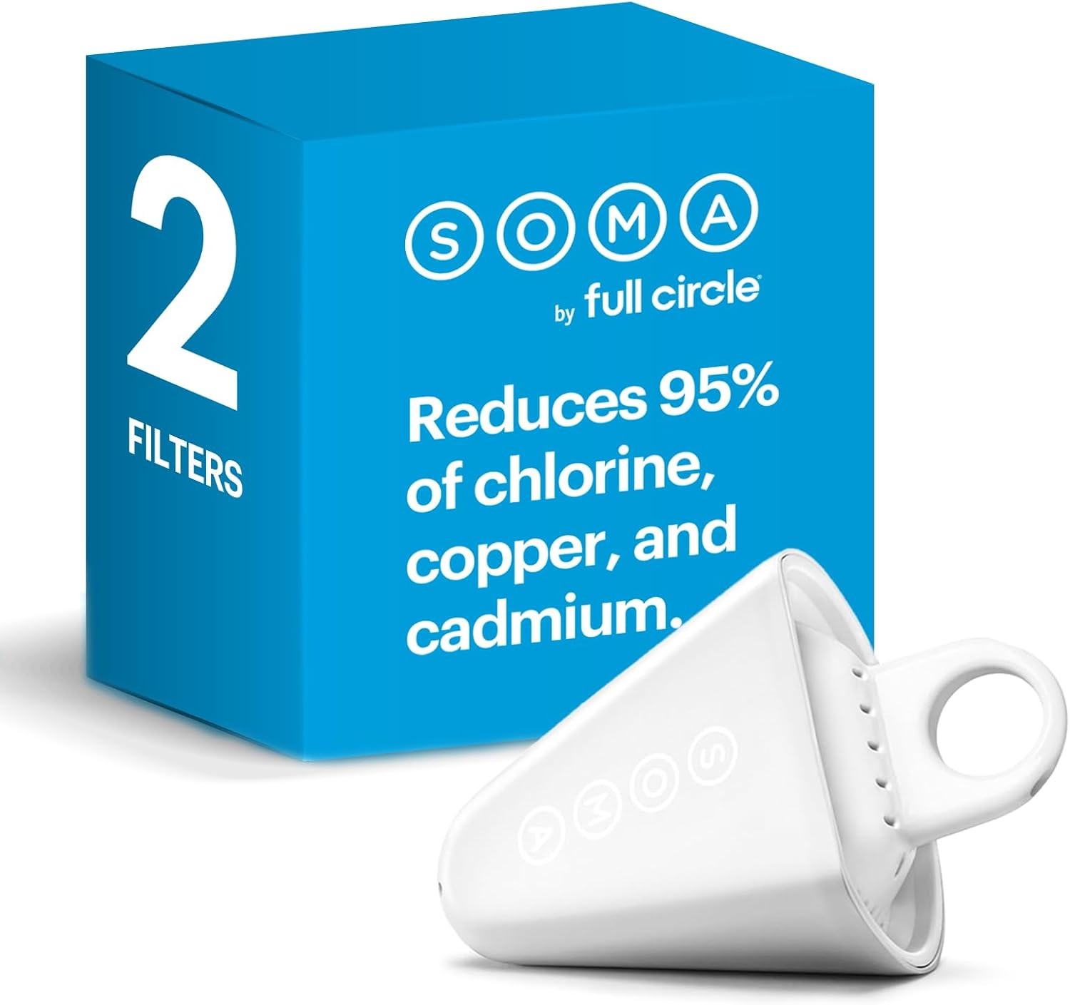 Soma 2 Pack Plant-Based Pitcher Filters Coconut Carbon Soma 2 Pack Plant-Based Pitcher Filters Coconut Carbon