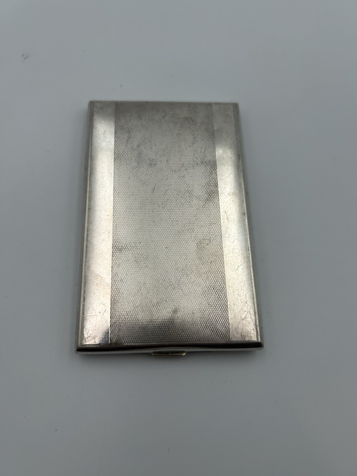 GAB Silver .925 Art Deco Continental Pattern Cigarette Case 1900-1950 GAB Silver .925 Art Deco Continental Pattern Cigarette Case 1900-1950