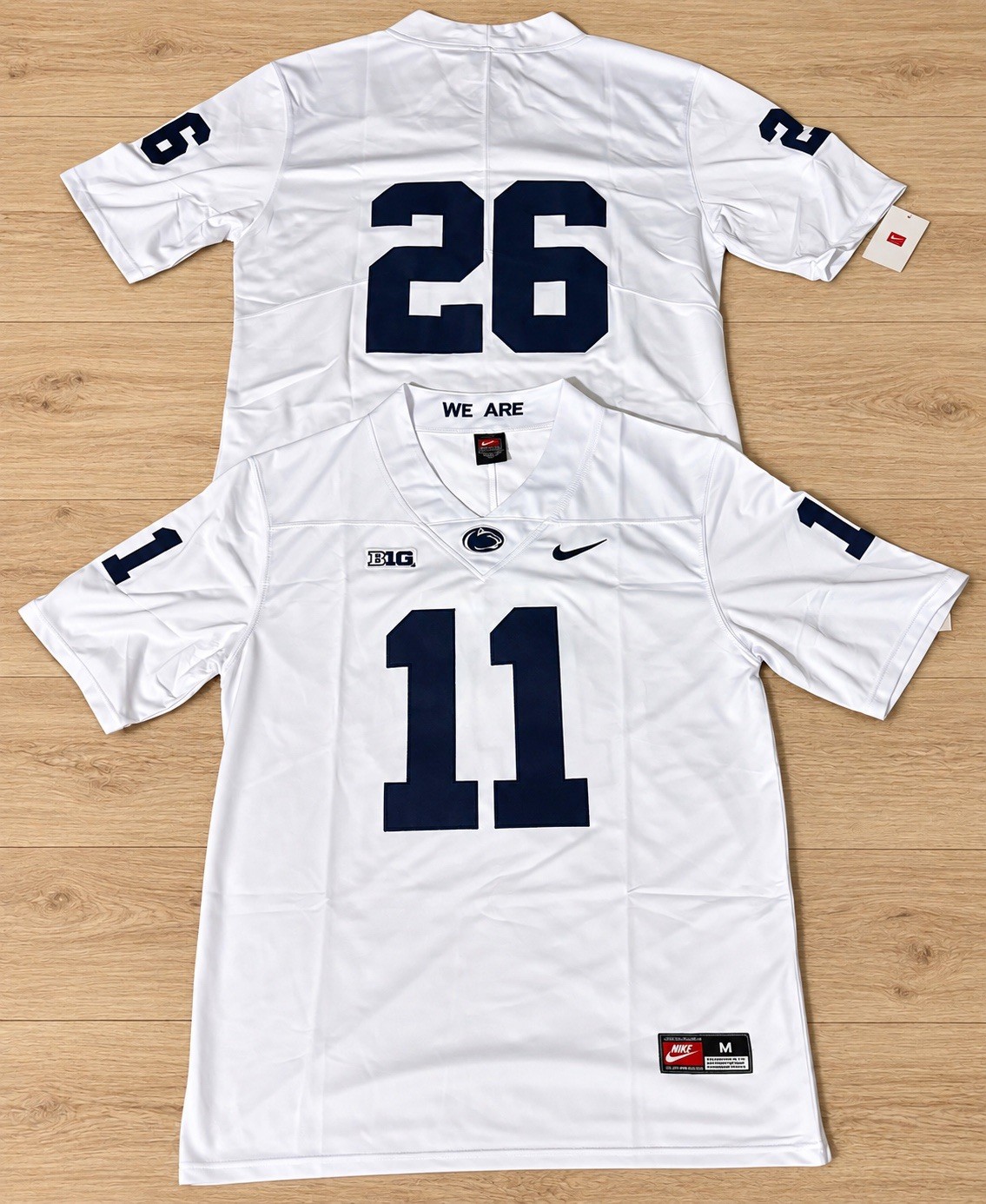 NEW WHITE OUT Parsons/Carter/Barkley Penn State Football Jersey SHIPS SAME DAY NEW WHITE OUT Parsons/Carter/Barkley Penn State Football Jersey SHIPS SAME DAY
