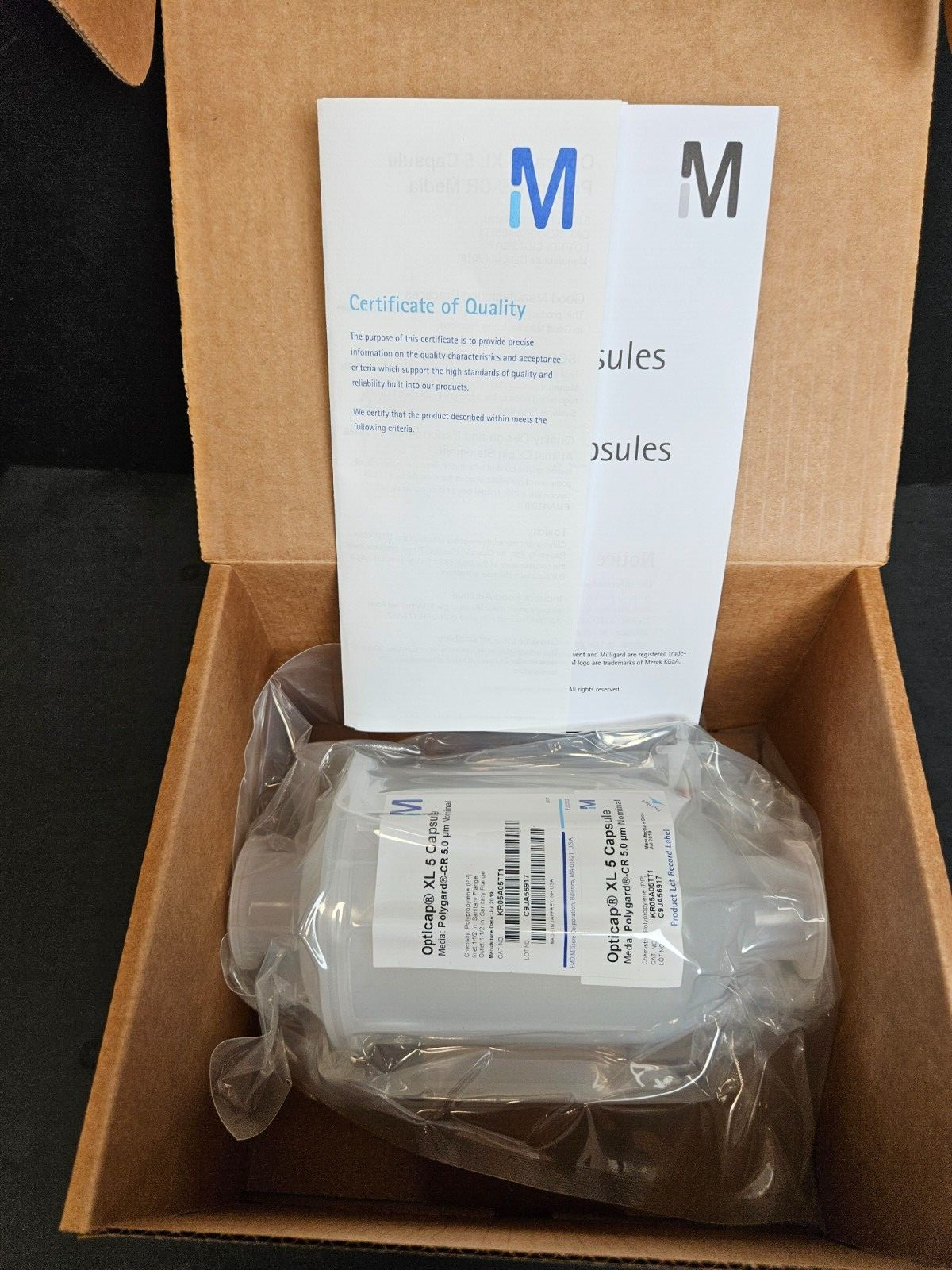 Millipore Filter Capsule Opticap XL 5 Polygard 5 um Millipore Filter Capsule Opticap XL 5 Polygard 5 um