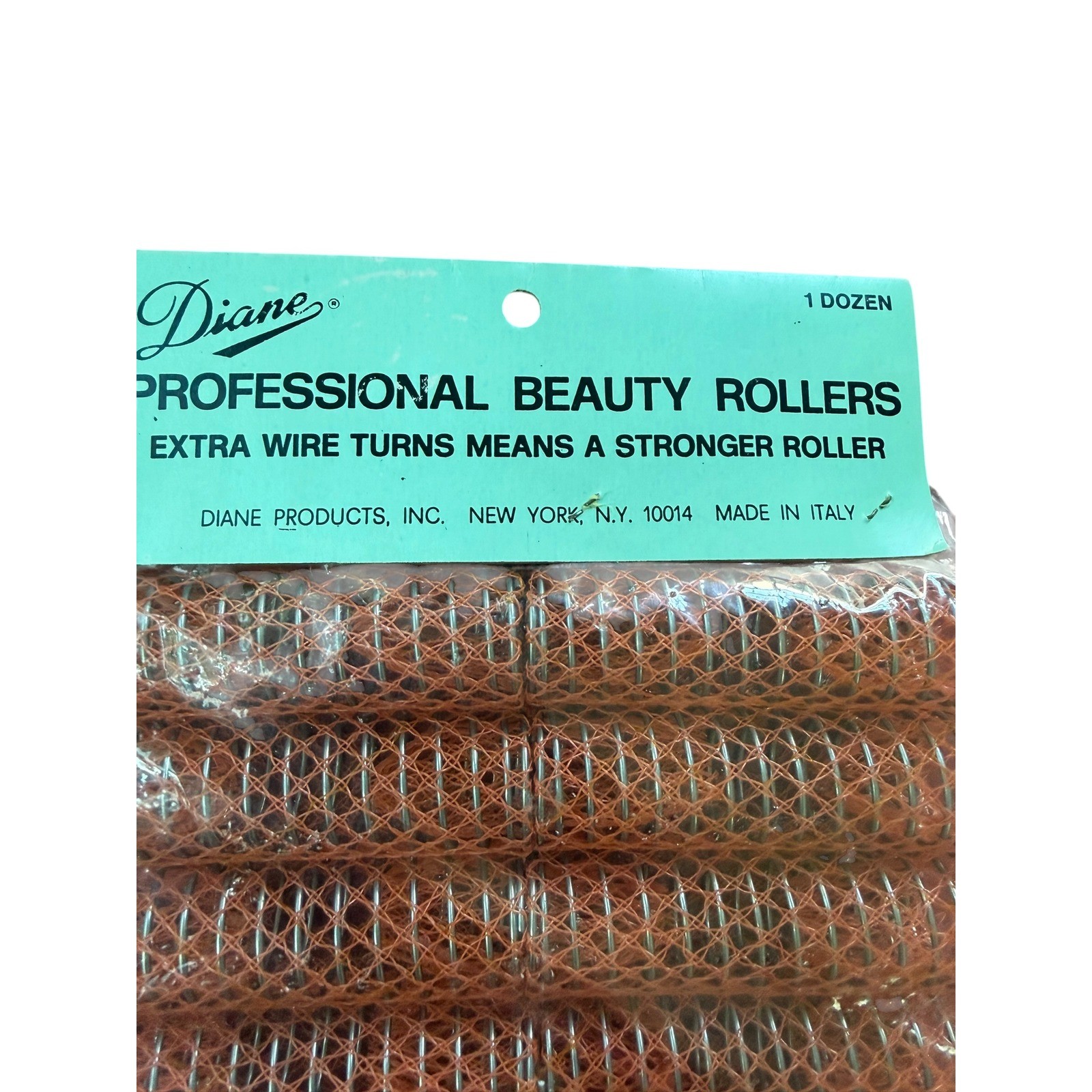 Vintage Diane Professional Beauty Rollers Orange Mesh Extra Wire Made in Italy Vintage Diane Professional Beauty Rollers Orange Mesh Extra Wire Made in Italy