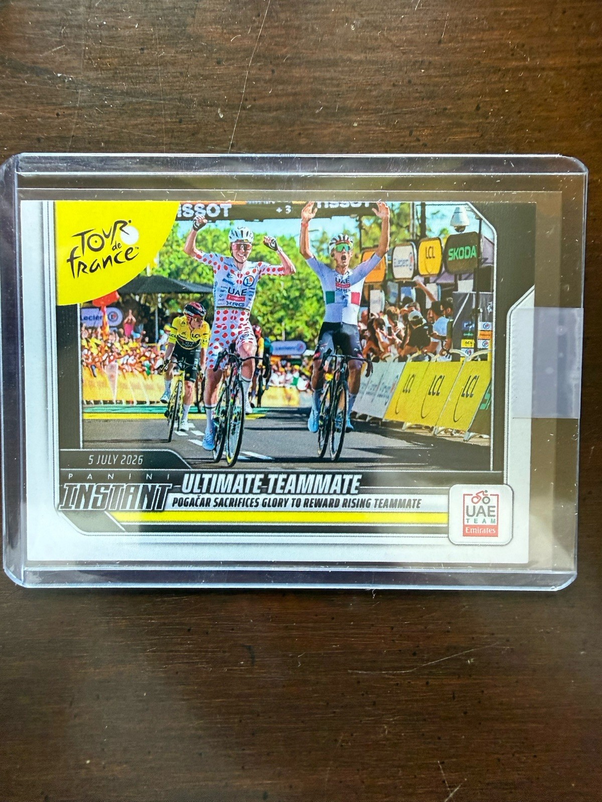 2026 Panini Instant Tour de France #7 Isaac del Toro Tadej Pogacar Stage 2 /267