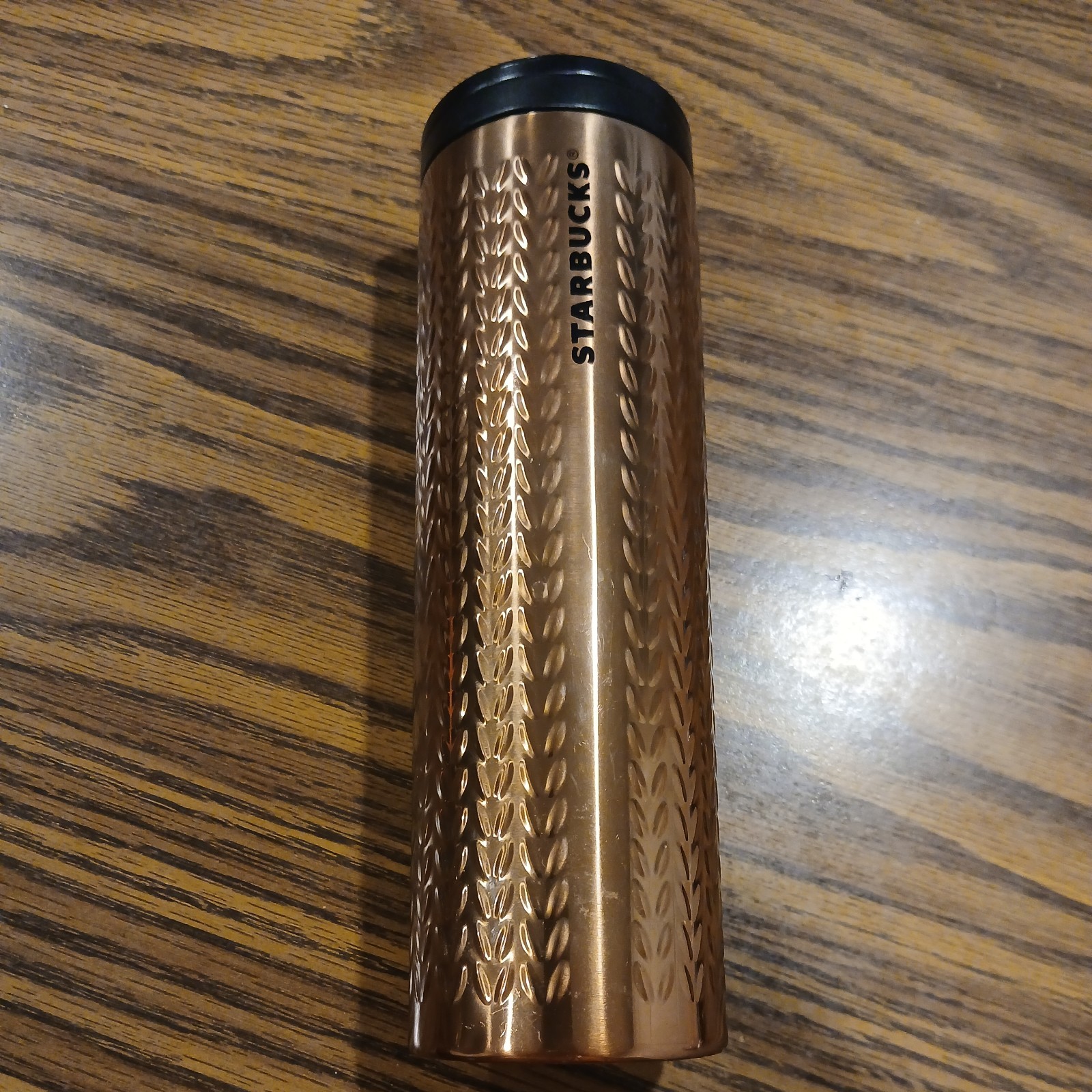 2015 Starbucks Copper Stainless Travel Tumbler Sweater or Chevron Design 16 oz 2015 Starbucks Copper Stainless Travel Tumbler Sweater or Chevron Design 16 oz