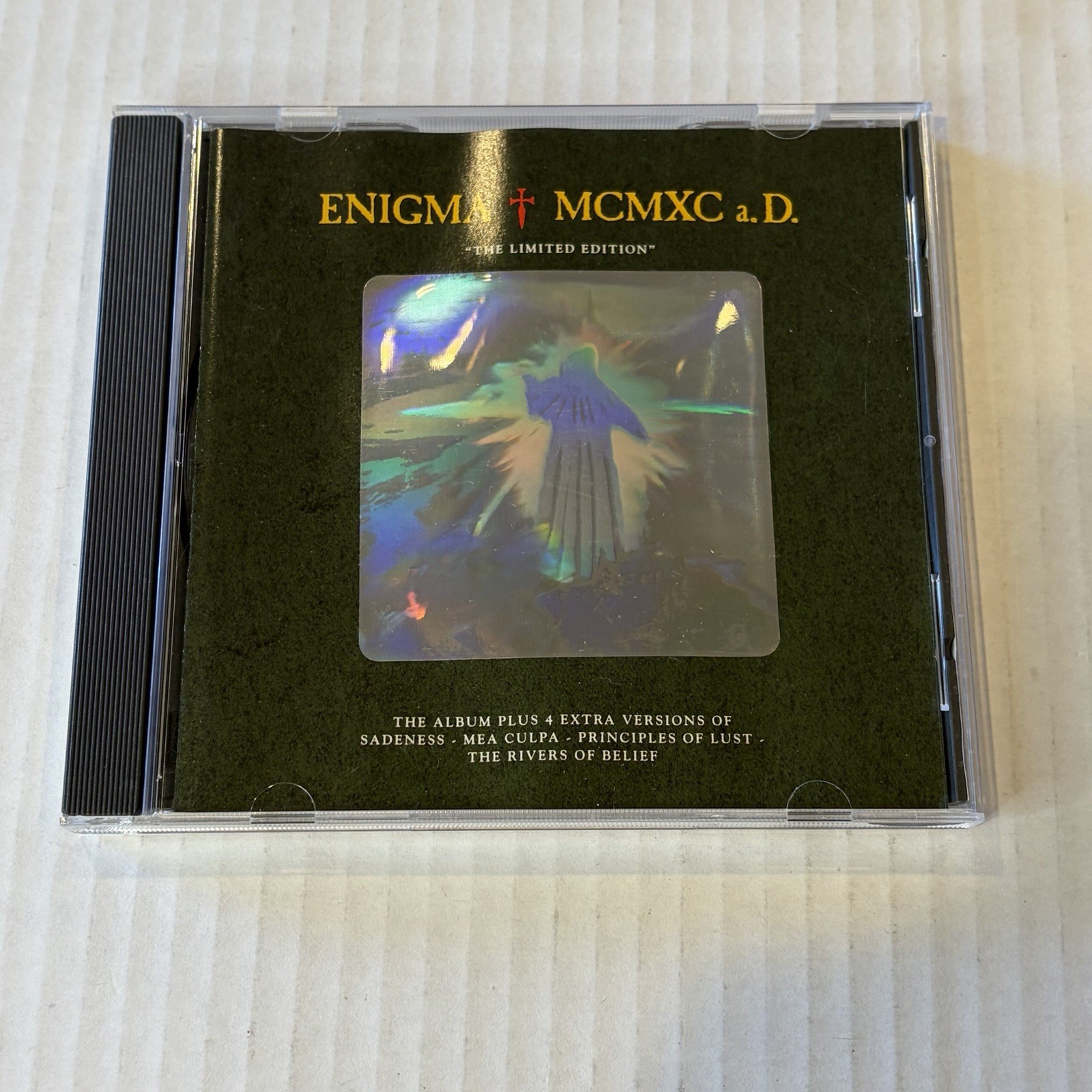 Enigma	MCMXC A.D. The Limited Edition Hologram Cover CD Holographic M. Cretu