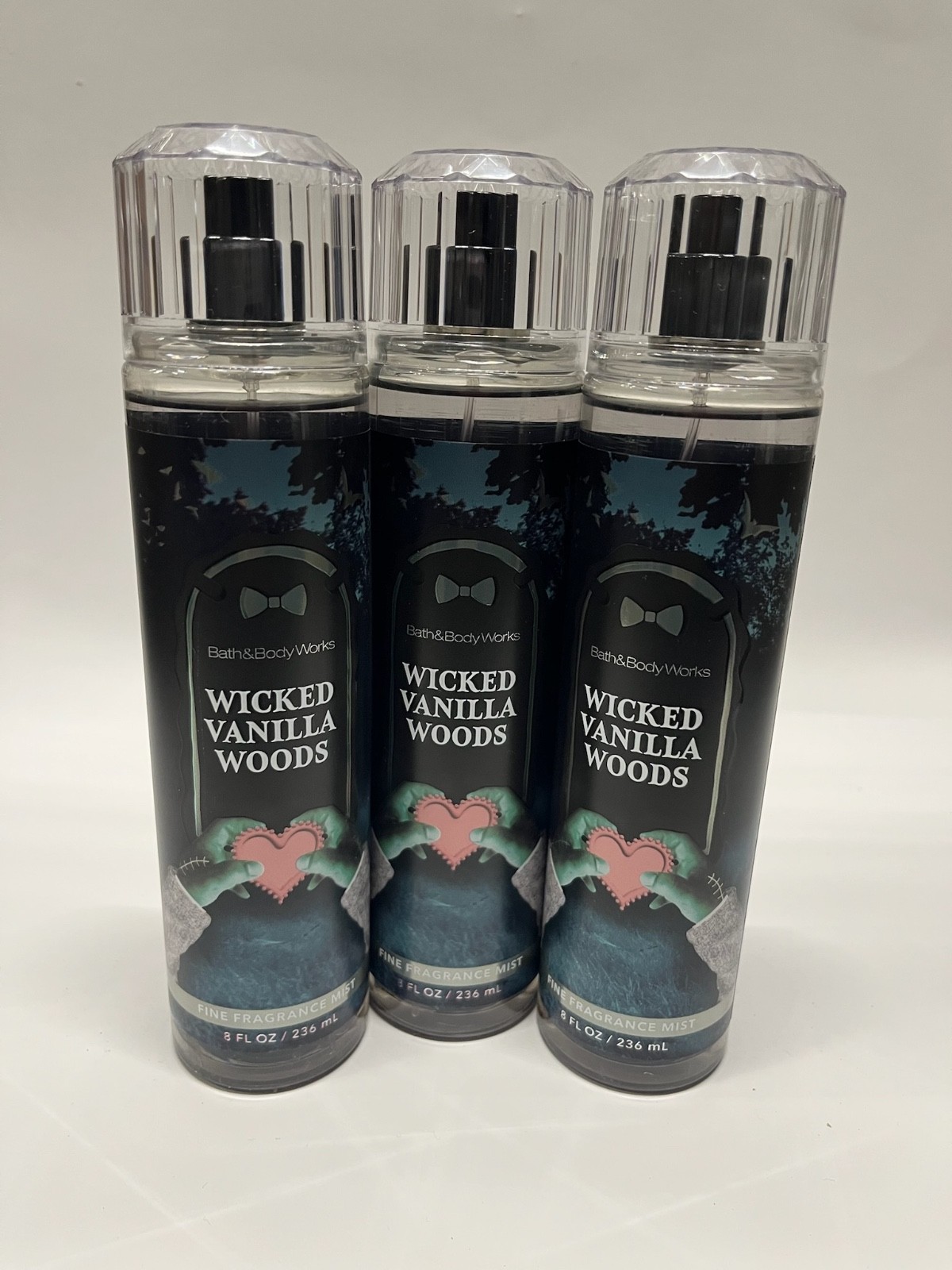Bath & Body Works 2025 HALLOWEEN Wicked Vanilla Woods Fine Fragrance Mist- 3pc Bath & Body Works 2025 HALLOWEEN Wicked Vanilla Woods Fine Fragrance Mist- 3pc