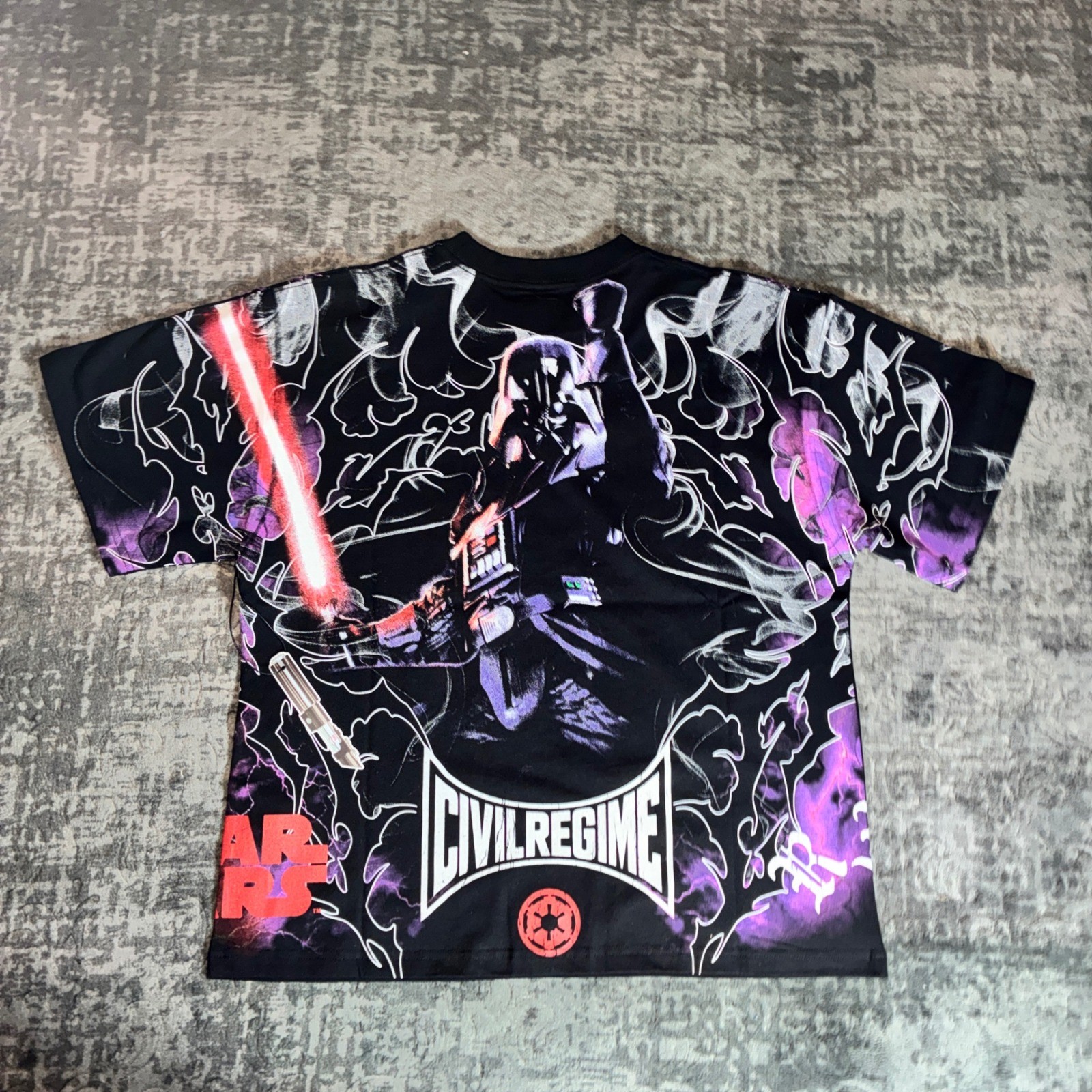 Civil Regime Star Wars Darth Vader Graphic Tee Shirt Mens Small Black Purple S Civil Regime Star Wars Darth Vader Graphic Tee Shirt Mens Small Black Purple S