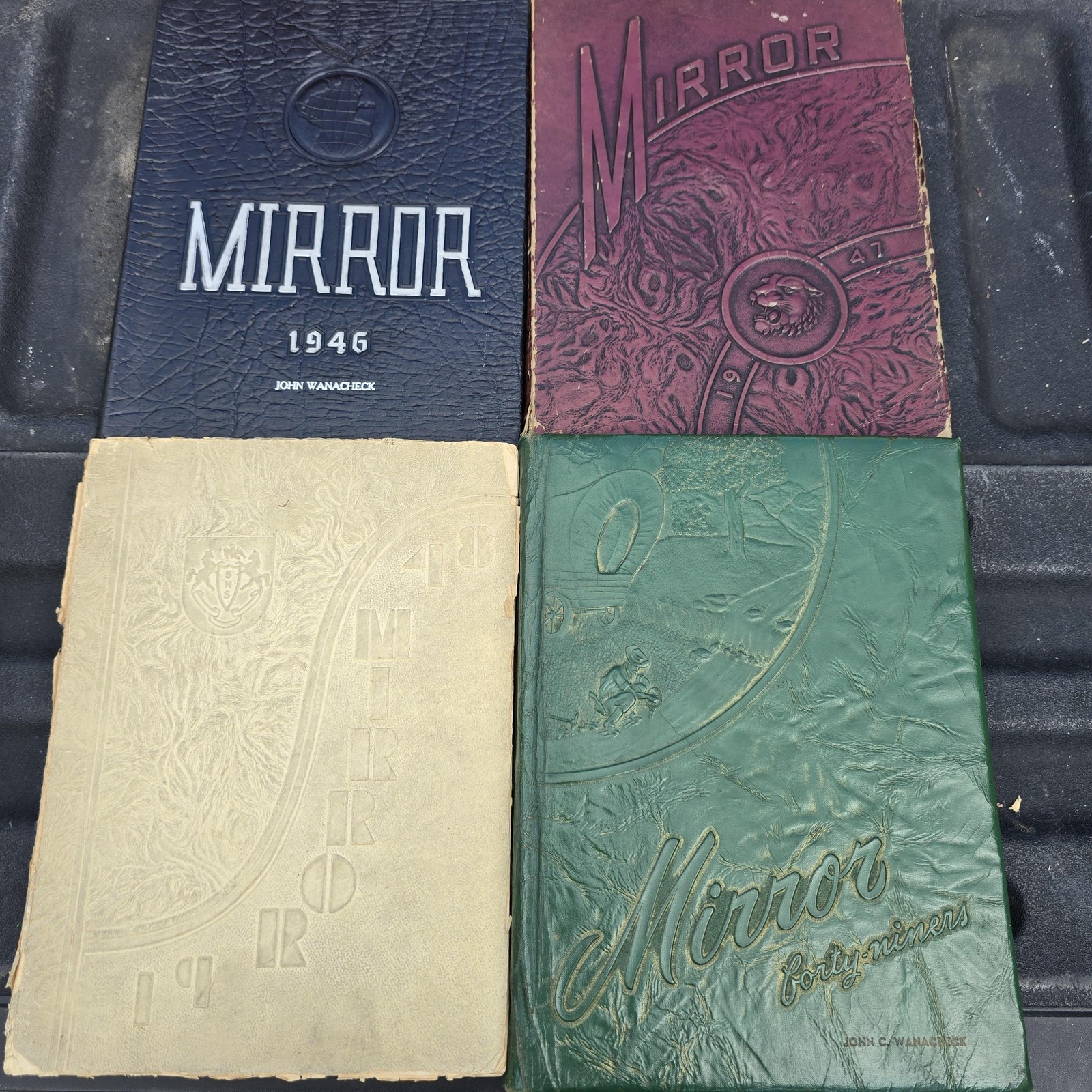 Vintage Sharon High School Mirror Yearbooks 1946 1947 1948 1949 Pennsylvania Lot