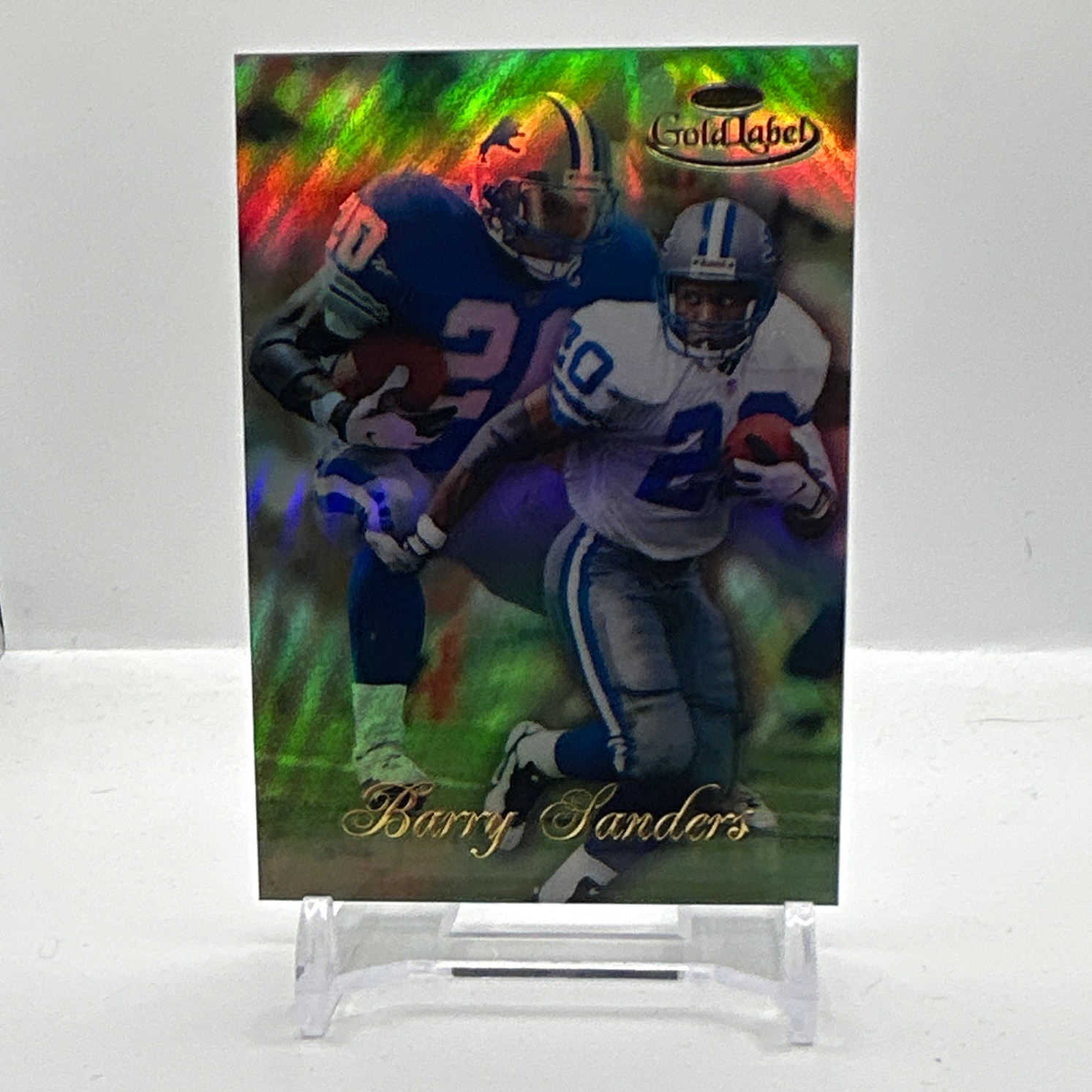 Topps 1998 Gold Label Barry Sanders #100 Detroit Lions NFL Topps 1998 Gold Label Barry Sanders #100 Detroit Lions NFL