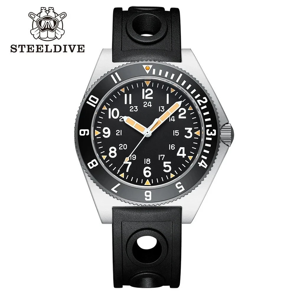 STEELDIVE SD1944 45MM 200M Waterproof NH35 Sapphire Glass Automatic Watch NWT