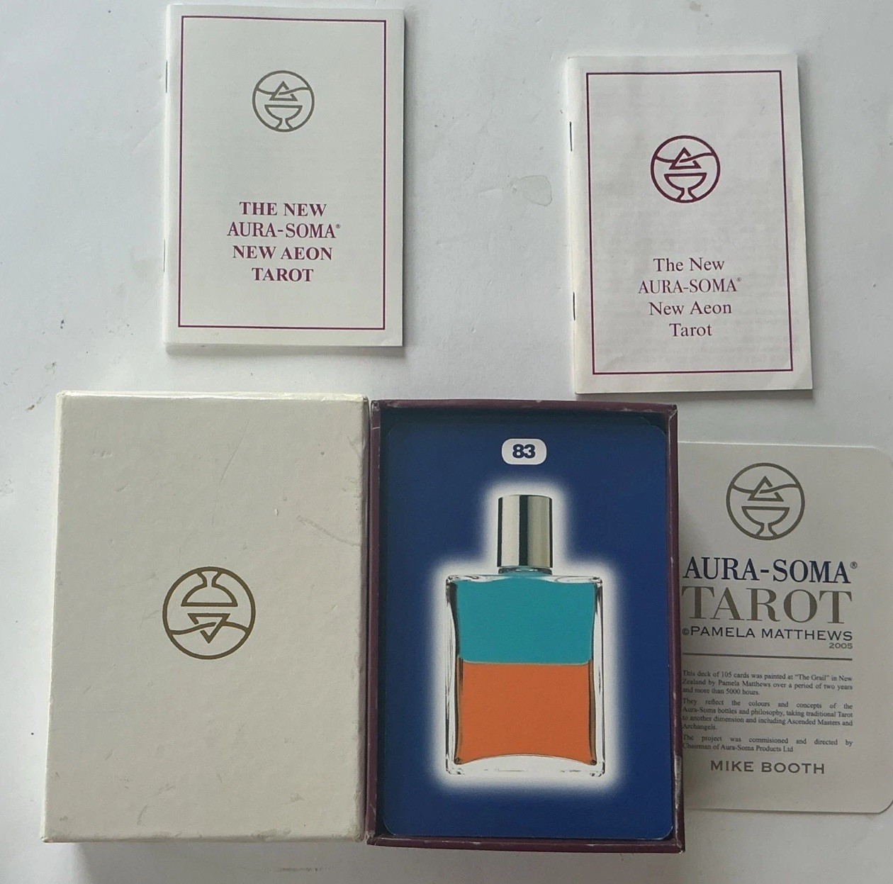 Aura- Soma Tarot- New Aura-Soma- 2005- Pamela Matthews- Mike Booth - Complete Aura- Soma Tarot- New Aura-Soma- 2005- Pamela Matthews- Mike Booth - Complete