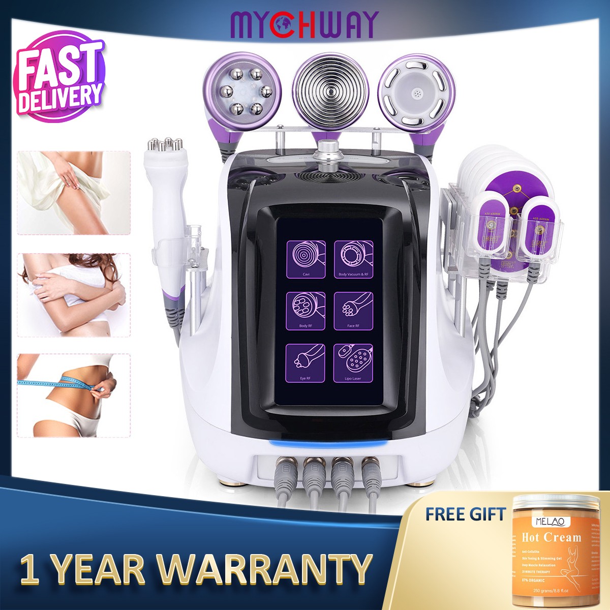 6 in 1 Beauty Tool Body Silhouette Massage Skin Care Spa Home & Salon Device