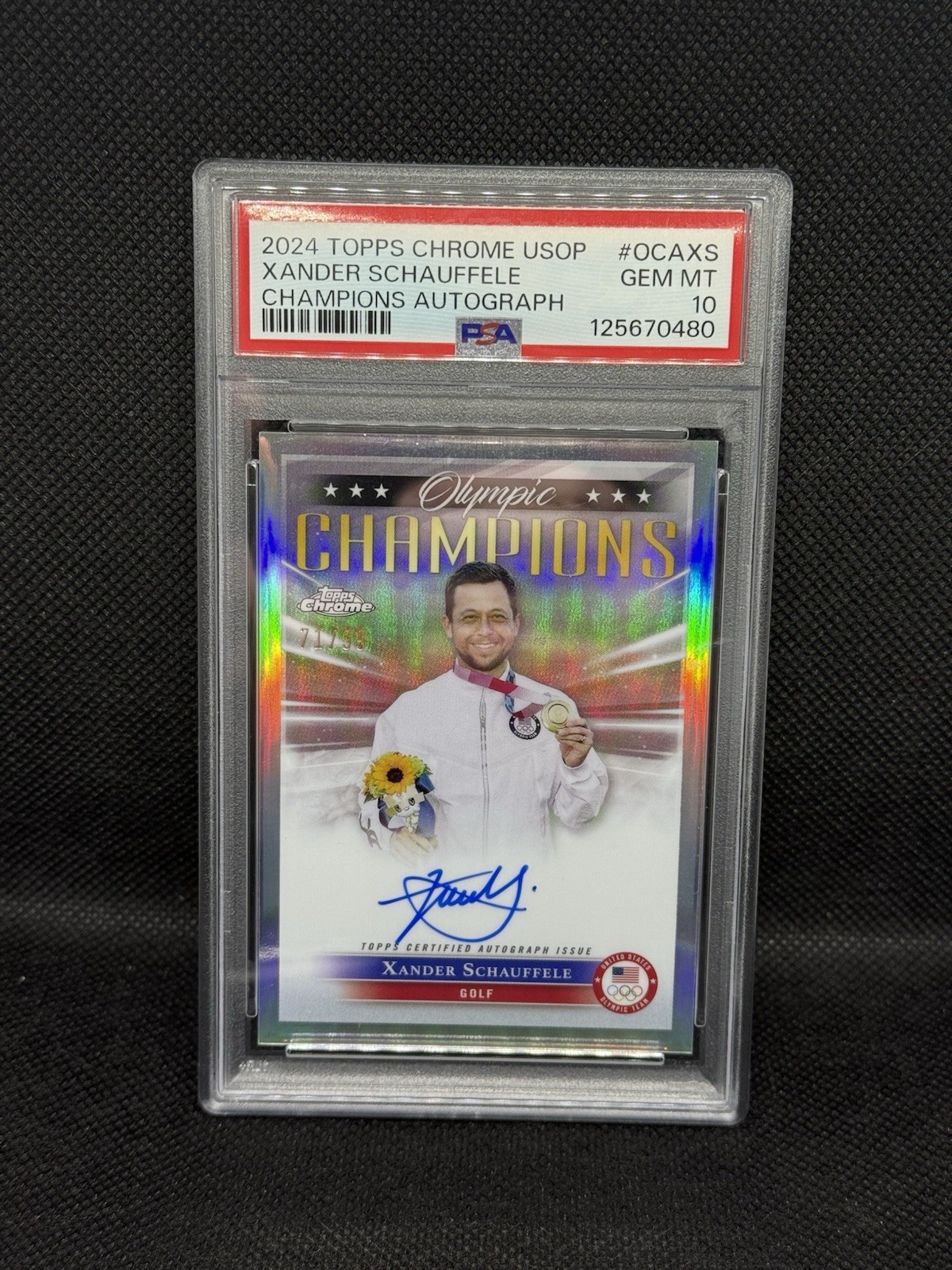 Topps 2024 Chrome US Olympic & Paralympic Xander Schauffele Auto PSA 10 /99 Topps 2024 Chrome US Olympic & Paralympic Xander Schauffele Auto PSA 10 /99