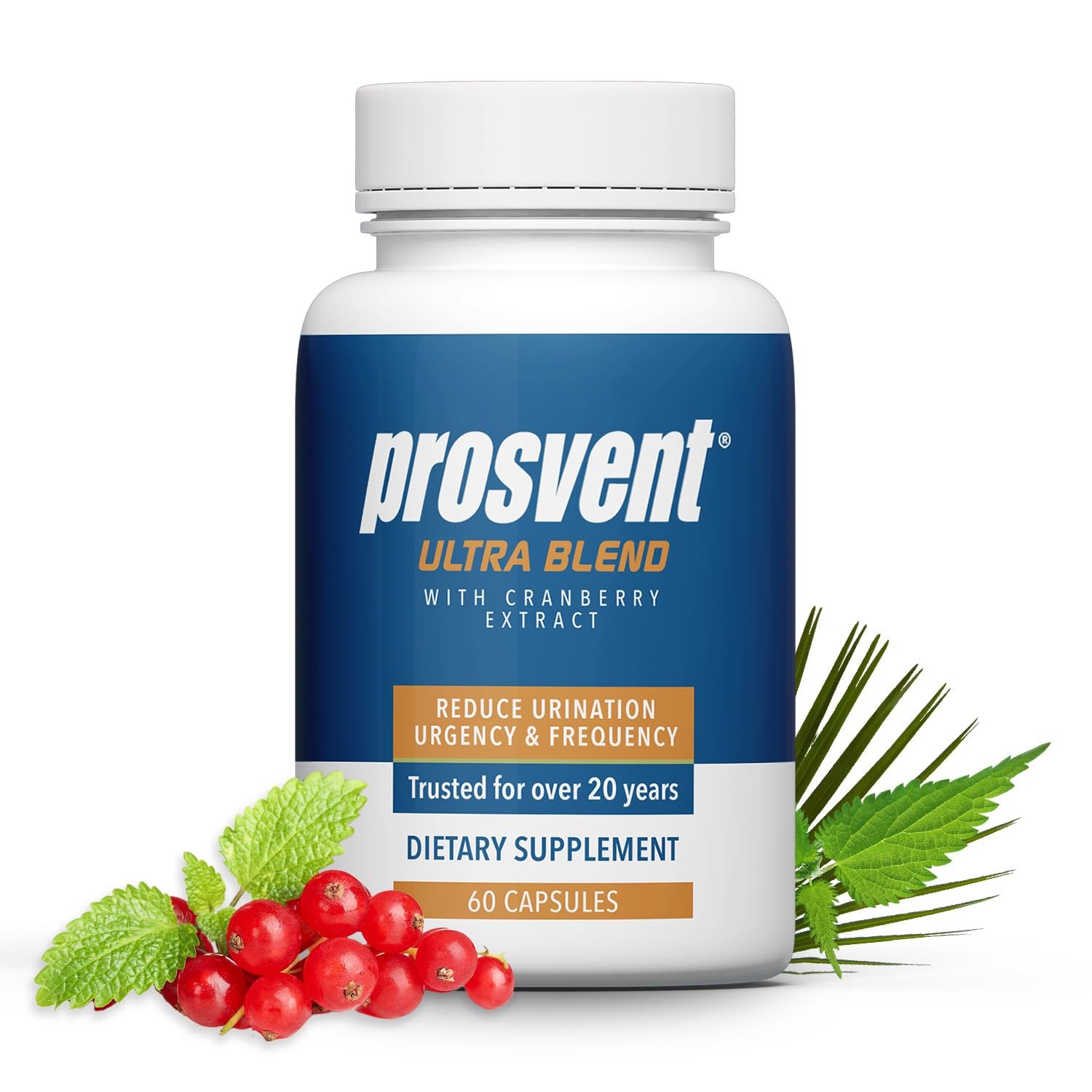 Prosvent Ultra Prostate Support with Cranberry, 60 Capsules