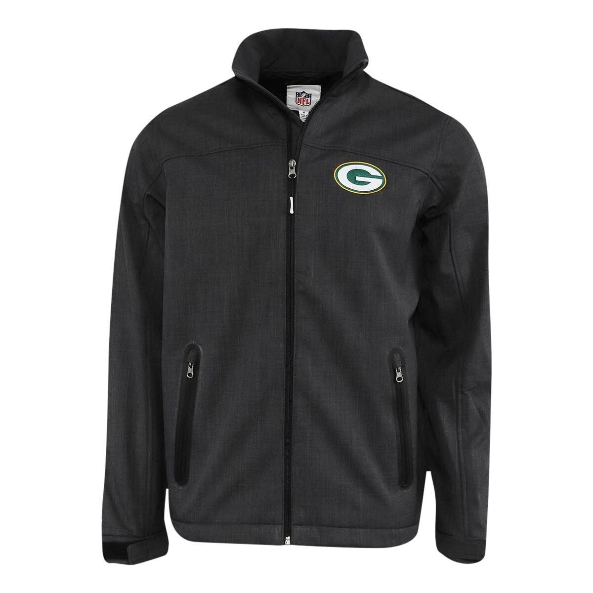 G-III Sports NFL Green Bay Packers Soft Shell Jacket Size L Fleece Lined Zipped G-III Sports NFL Green Bay Packers Soft Shell Jacket Size L Fleece Lined Zipped