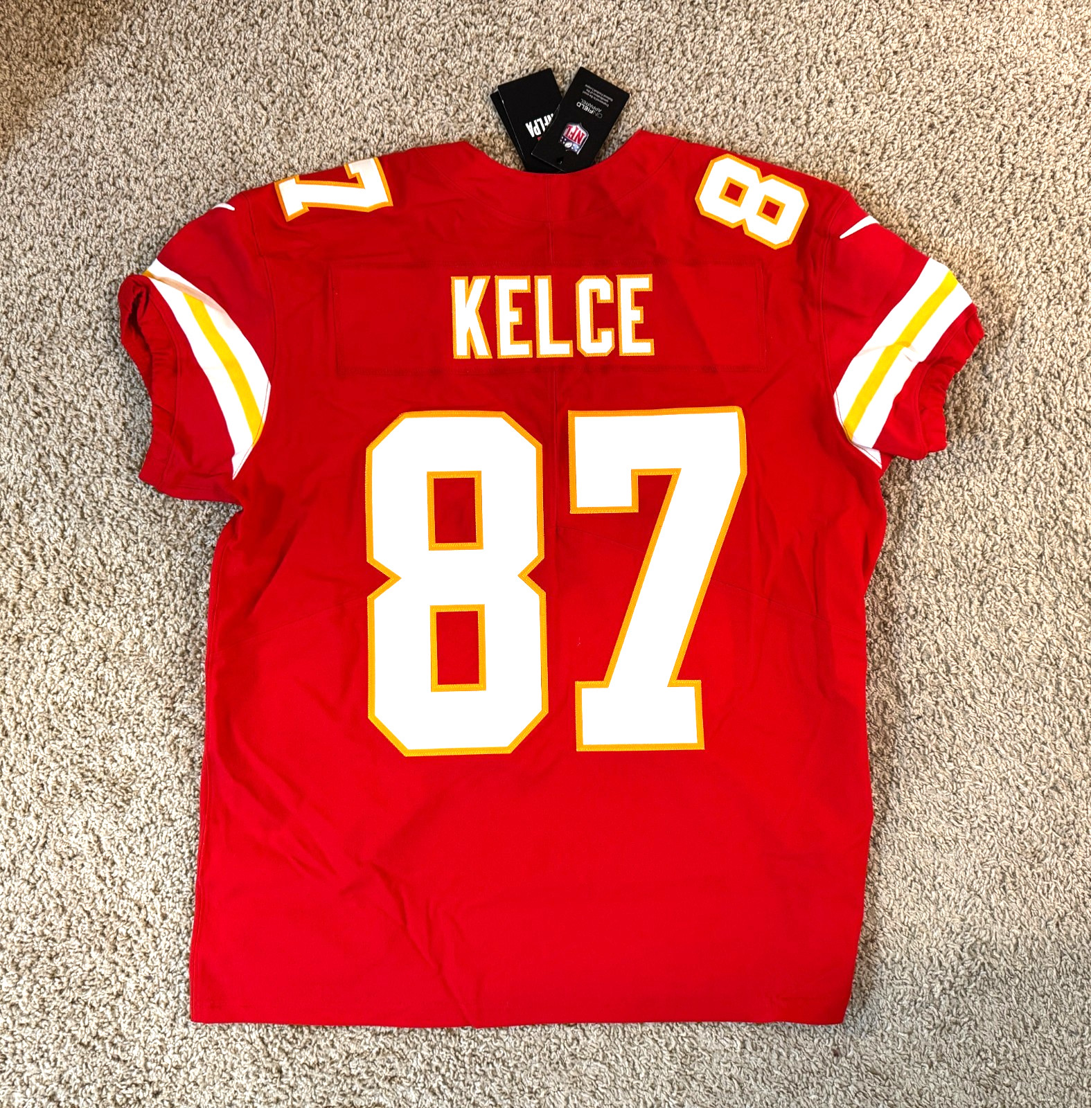 Travis Kelce Authentic Kansas City Chiefs Nike Vapor Elite Jersey Mens Size 48 Travis Kelce Authentic Kansas City Chiefs Nike Vapor Elite Jersey Mens Size 48