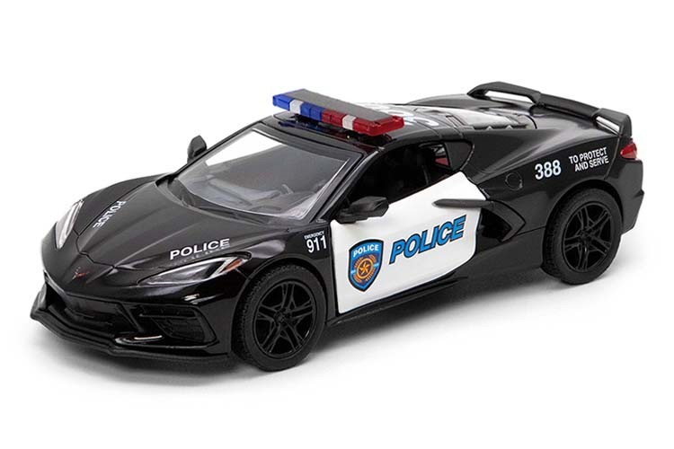 Kinsmart - 1:36 Scale Model 2021 Corvette Police Edition (BBKT5432DP)