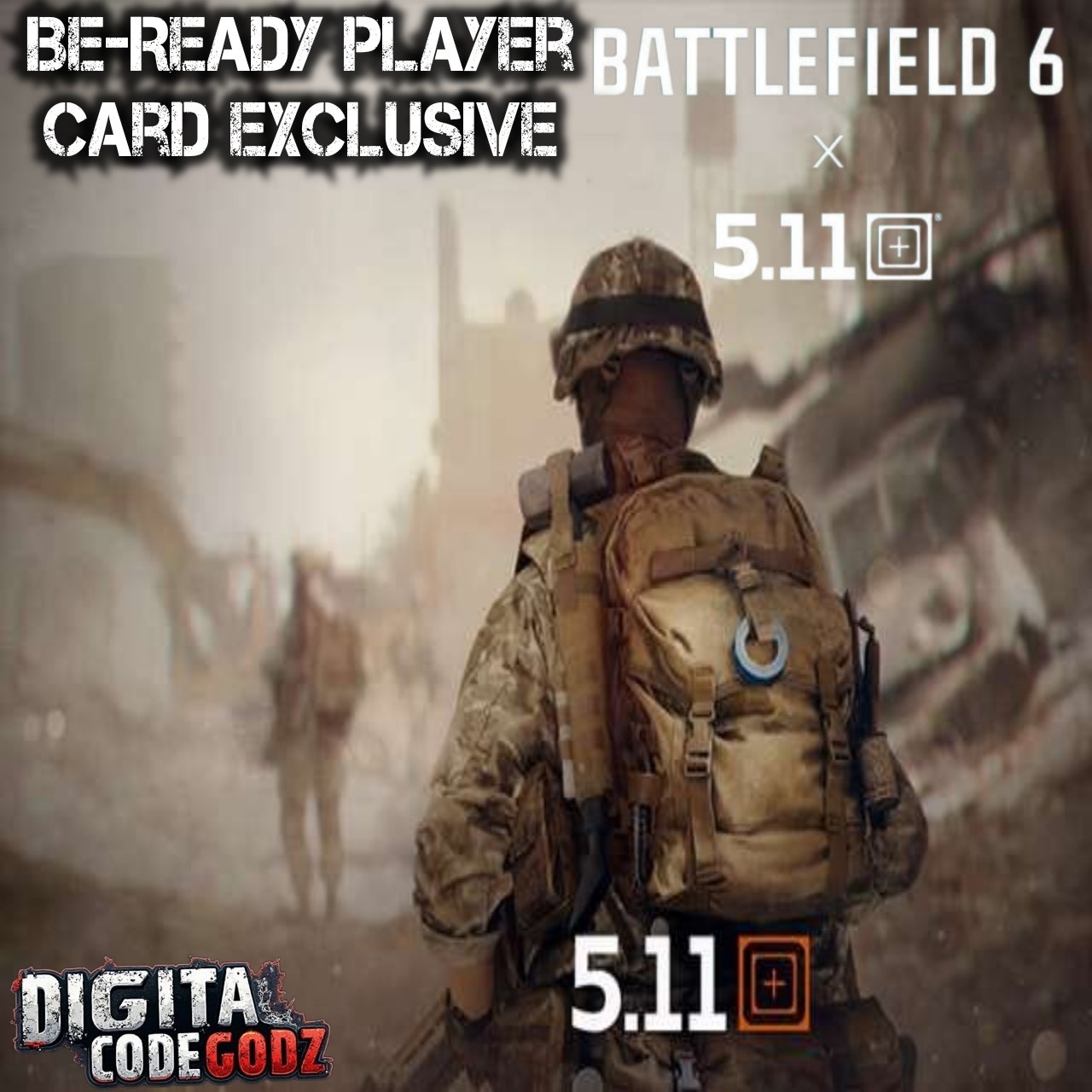 BattleField 6 x 5.11 Tactical Exclusive - Be-Ready Player Card
