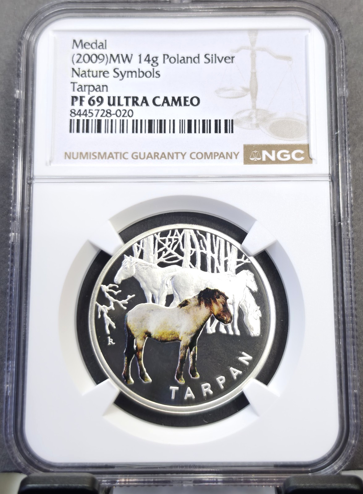 2009 POLAND SILVER MEDAL FOREST TARPAN HORSE NGC PF 69 ULTRA CAMEO GEM TOP POP 1 2009 POLAND SILVER MEDAL FOREST TARPAN HORSE NGC PF 69 ULTRA CAMEO GEM TOP POP 1
