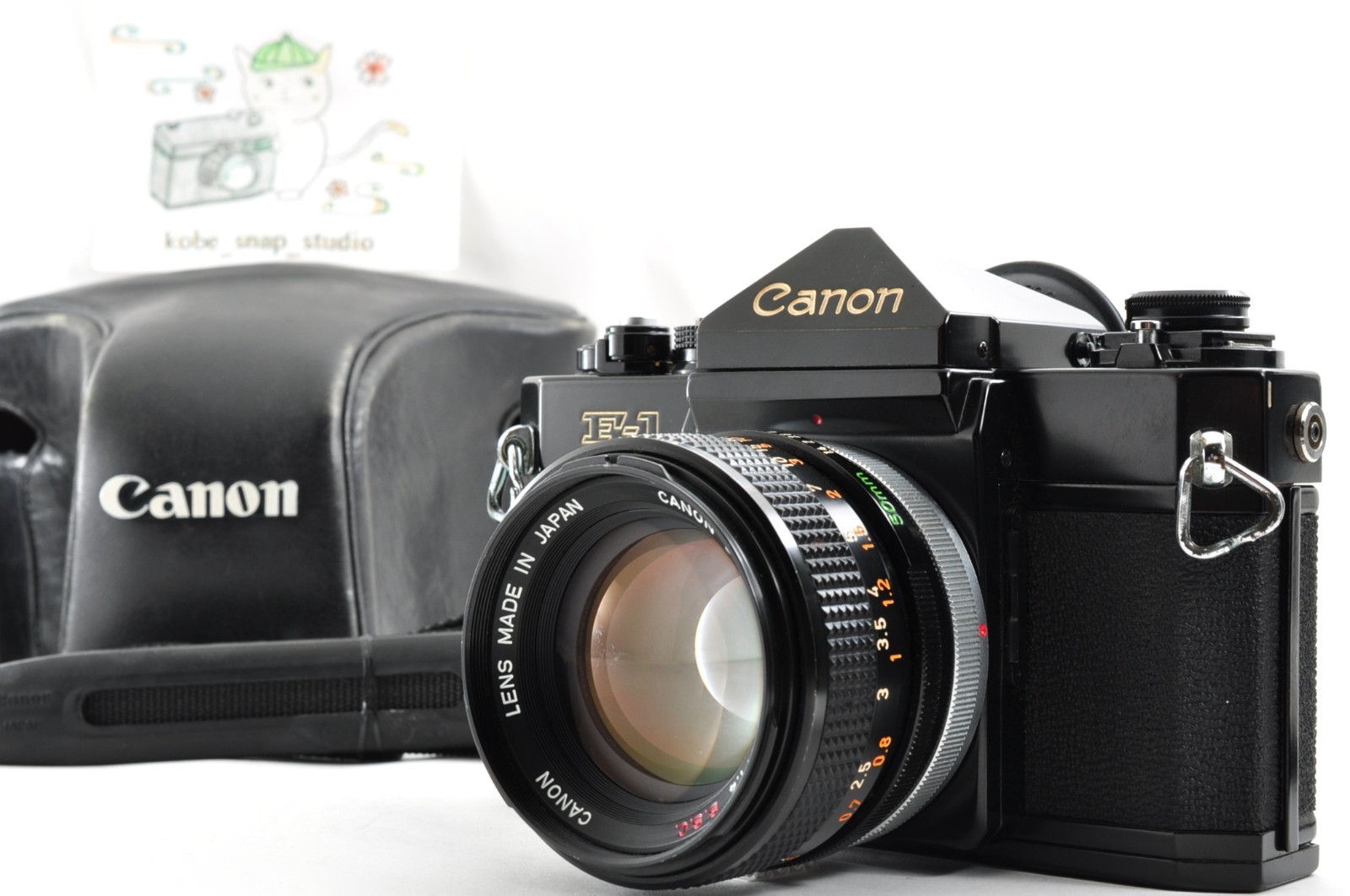 Canon New F-1 Film SLR Camera & FD 50mm F/1.4 Lens Japan Vintage Portrait #680_a