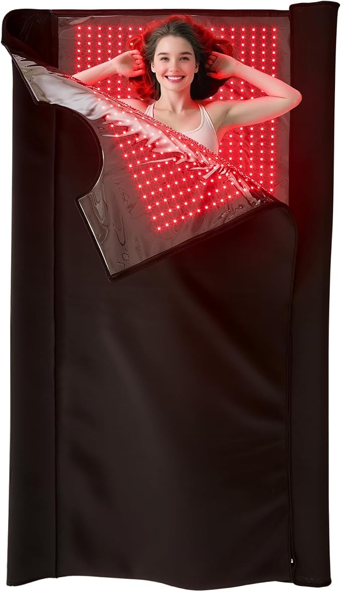 Upgraded Full Body Red Light Therapy Mat Sleeping Bag Red Infrared Light 2680LED