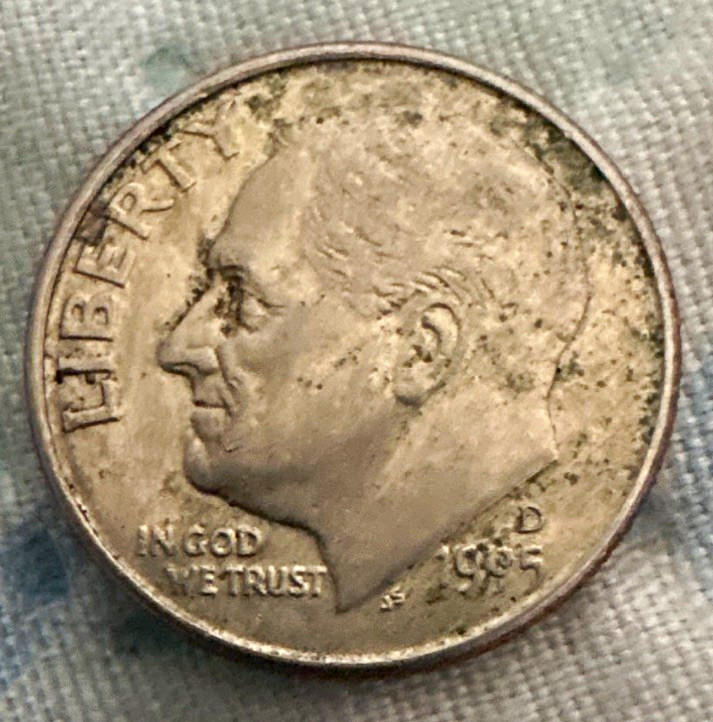 1995-D Roosevelt Dime 10C Denver Business Strike Copper Coin KM#195 1995-D Roosevelt Dime 10C Denver Business Strike Copper Coin KM#195