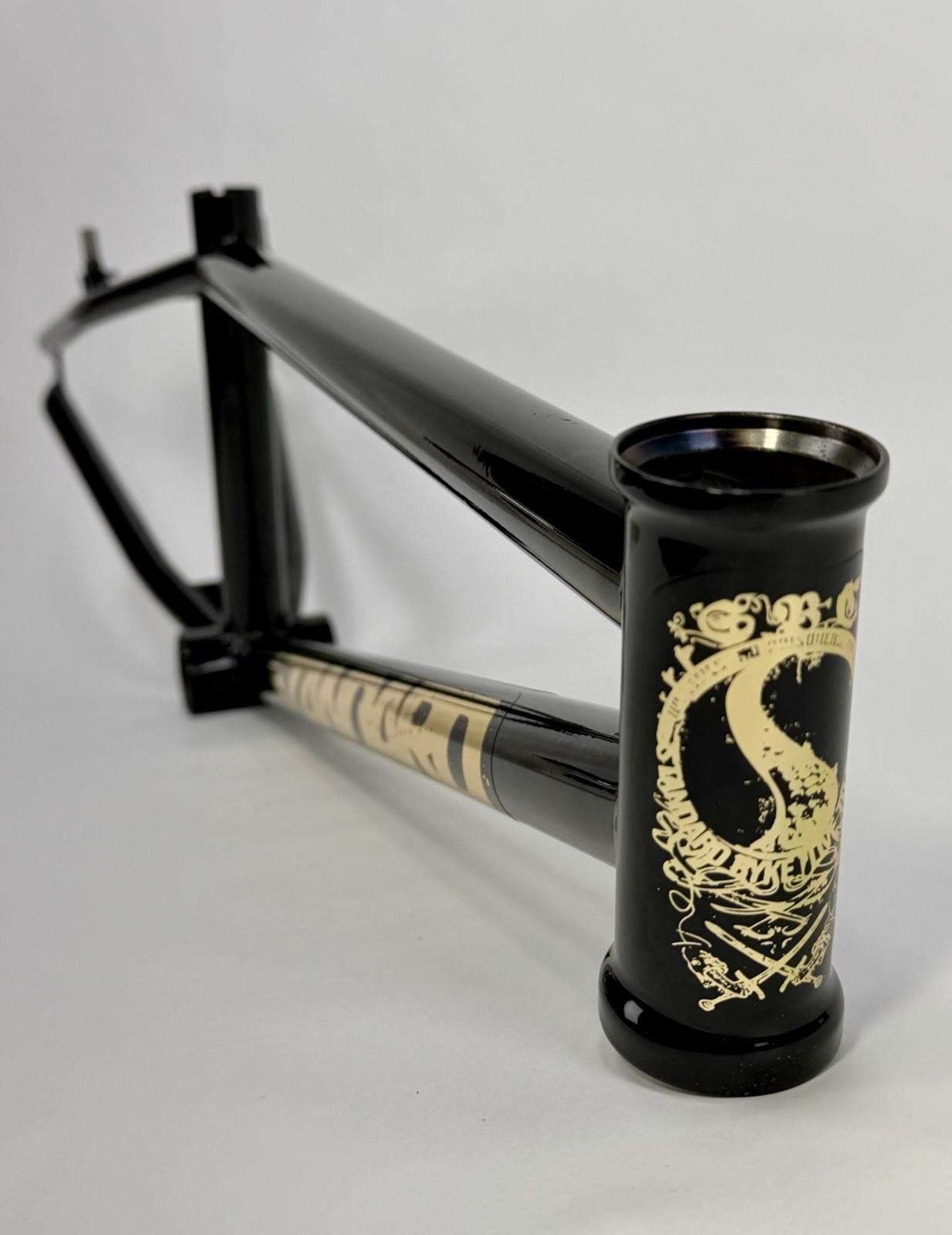 2024 Standard Byke Co 80R Junior BMX Race Frame Black And Gold SBC USA Racing