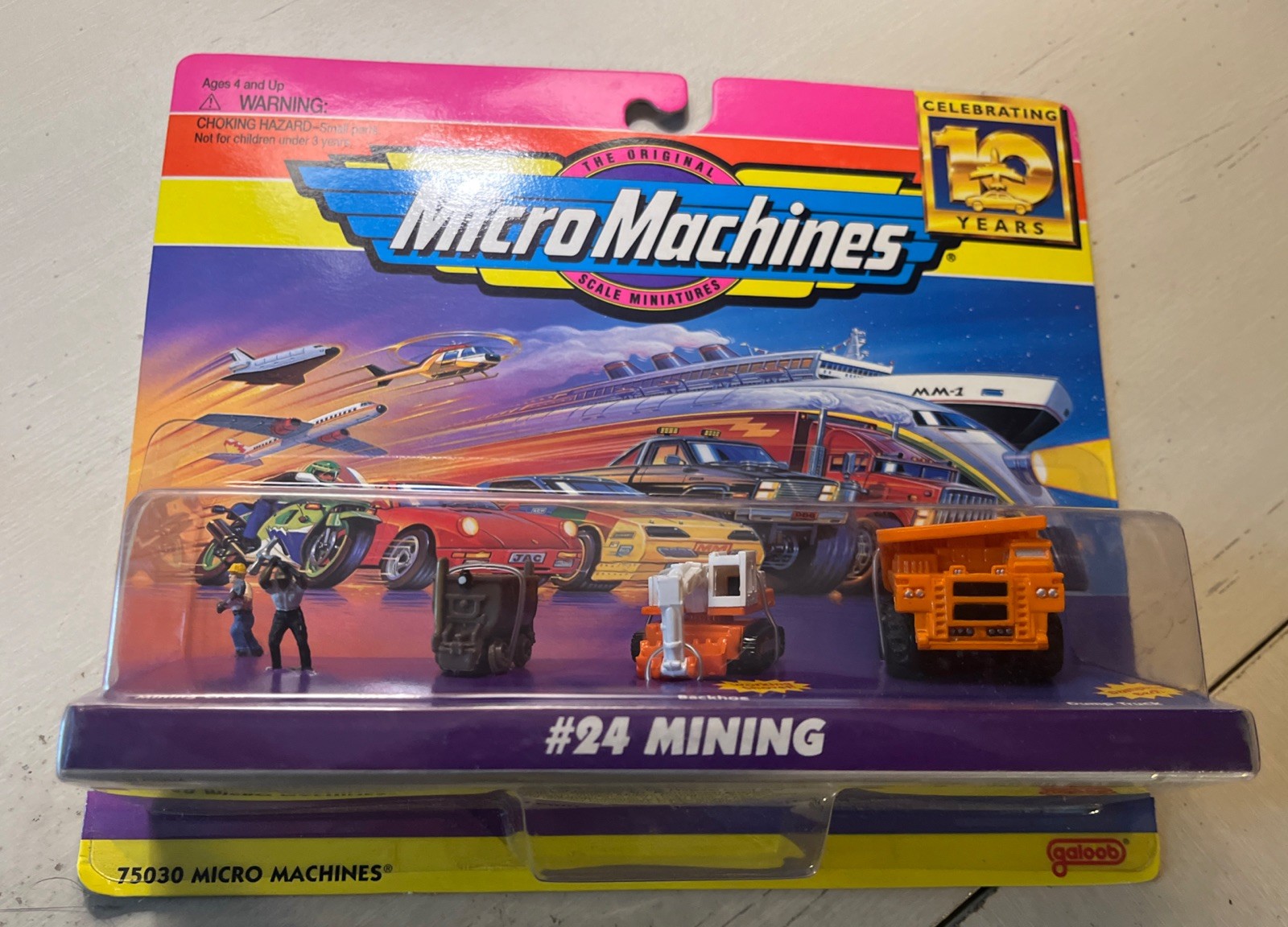 Galoob Micro Machines #24 Mining Backhoe Dump Truck 1996 MOC Galoob Micro Machines #24 Mining Backhoe Dump Truck 1996 MOC
