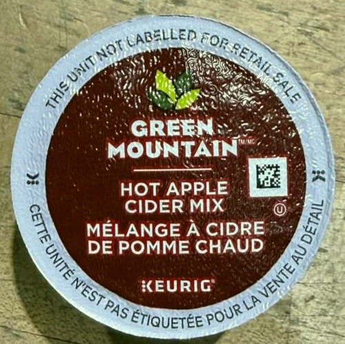 96/Pack Green Mountain Hot Apple Cider Mix K-Cup Pods Bulk Packaging