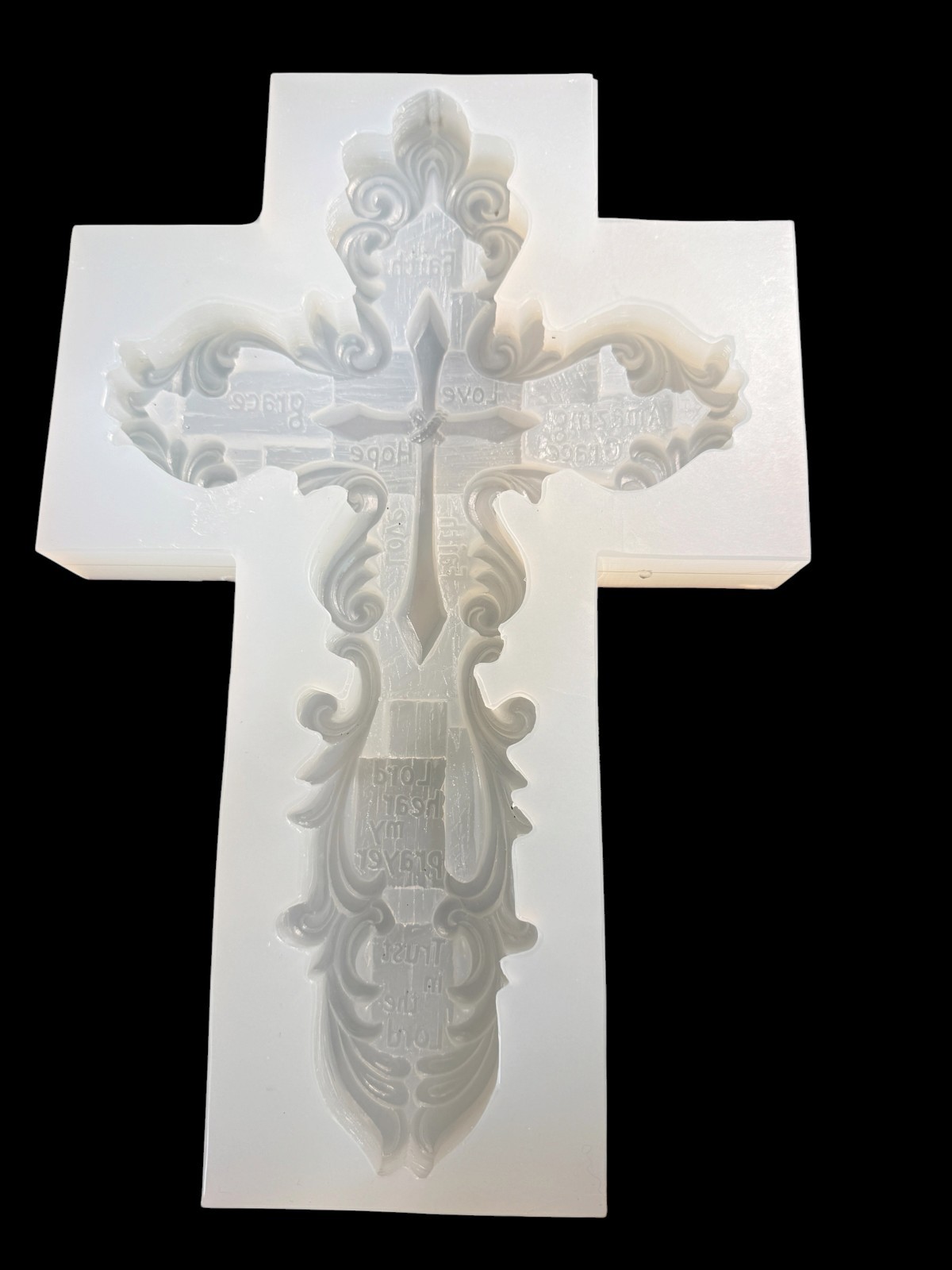 Handmade Scroll Cross With Center Cross